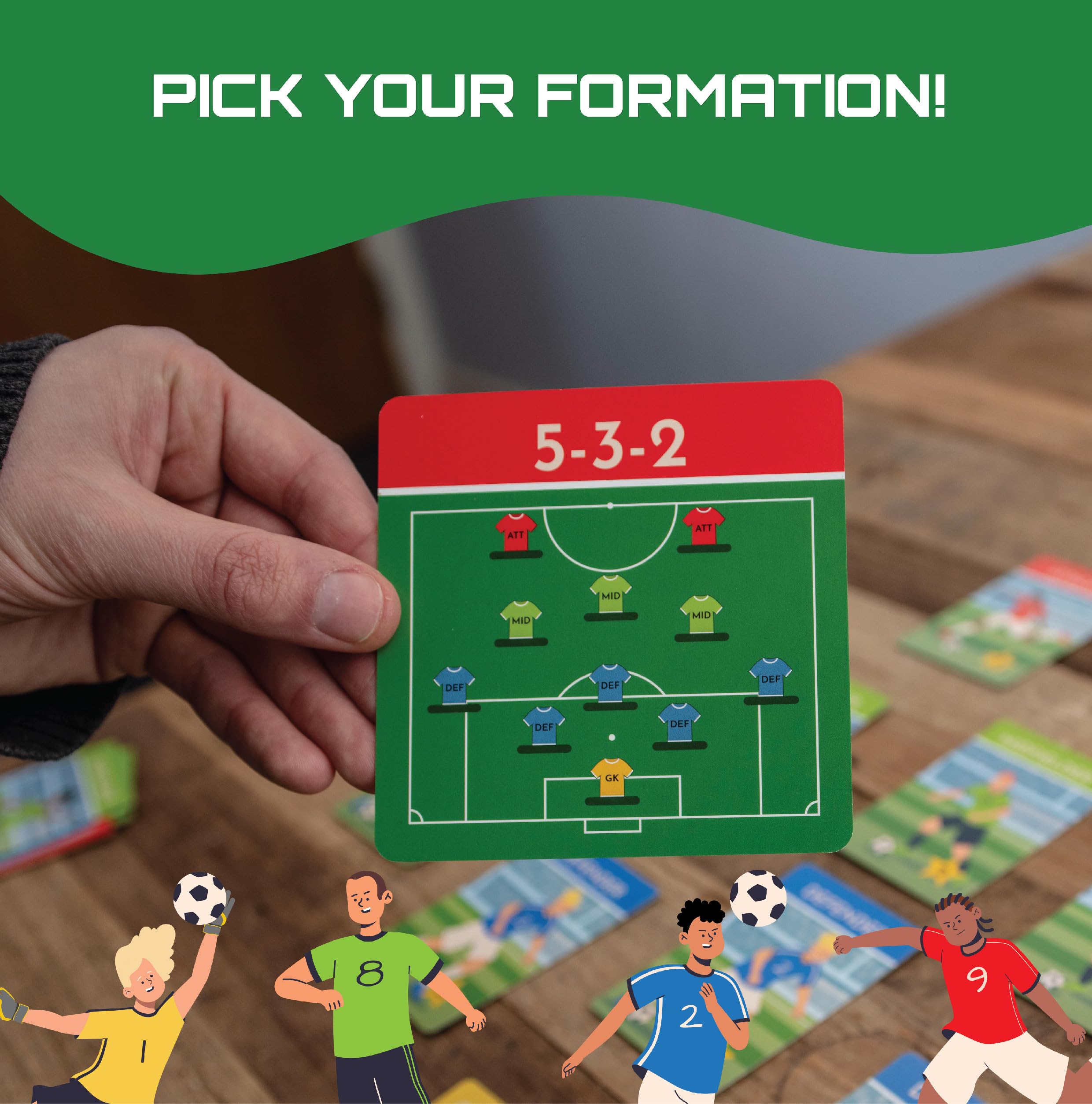 Boxer Gifts Dream Team Football Card Game for Kids 8