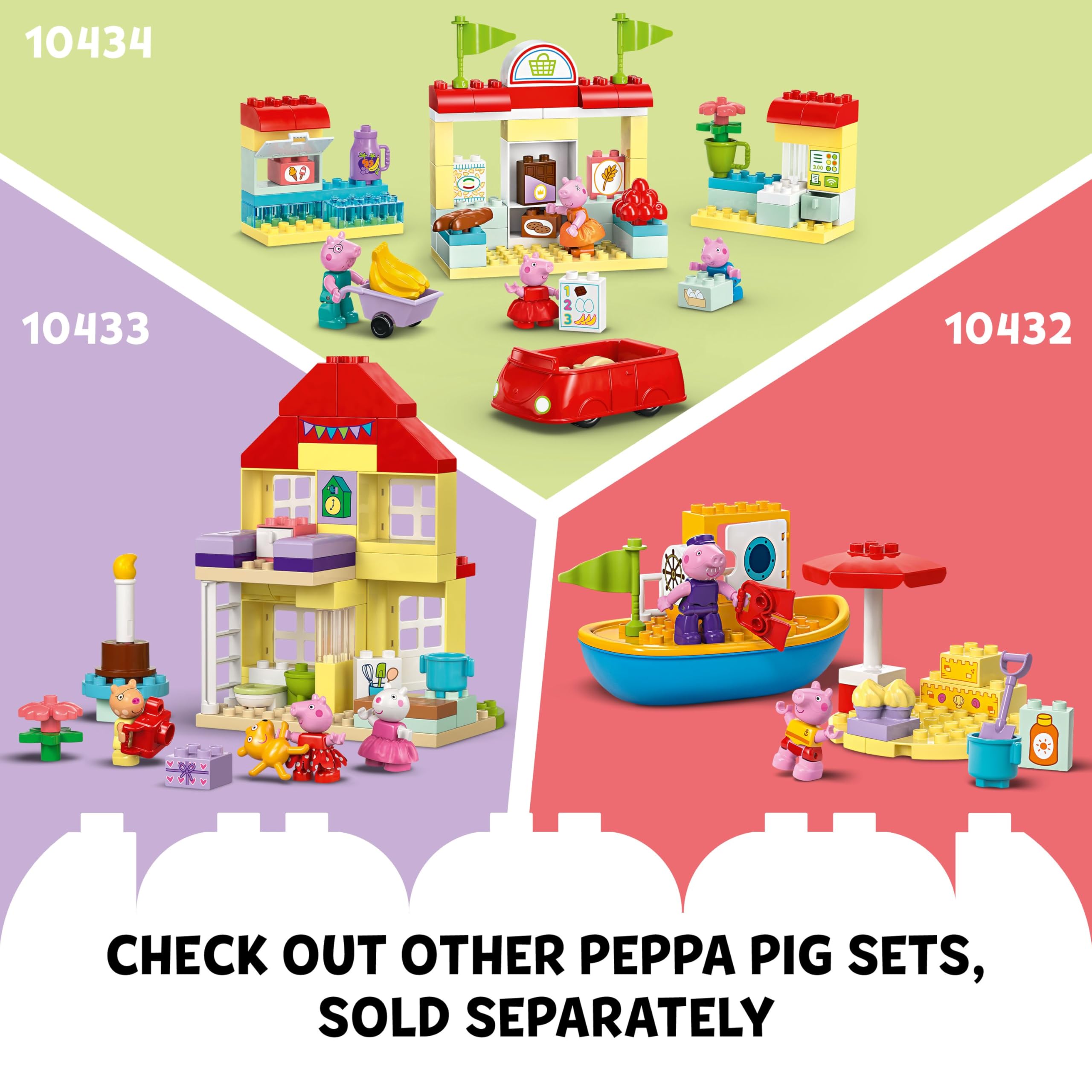 LEGO DUPLO Peppa Pig Garden and Tree House - Educational Building Set for Toddlers 2+ 10