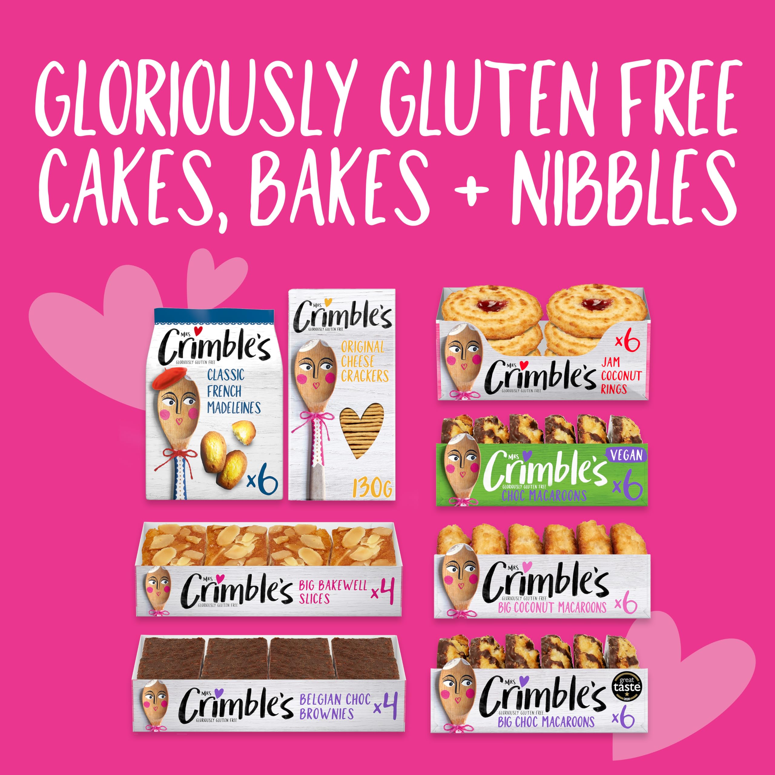 Mrs Crimble’s - 12 Gluten Free Bakewell Slices Premium Cake Bars 13