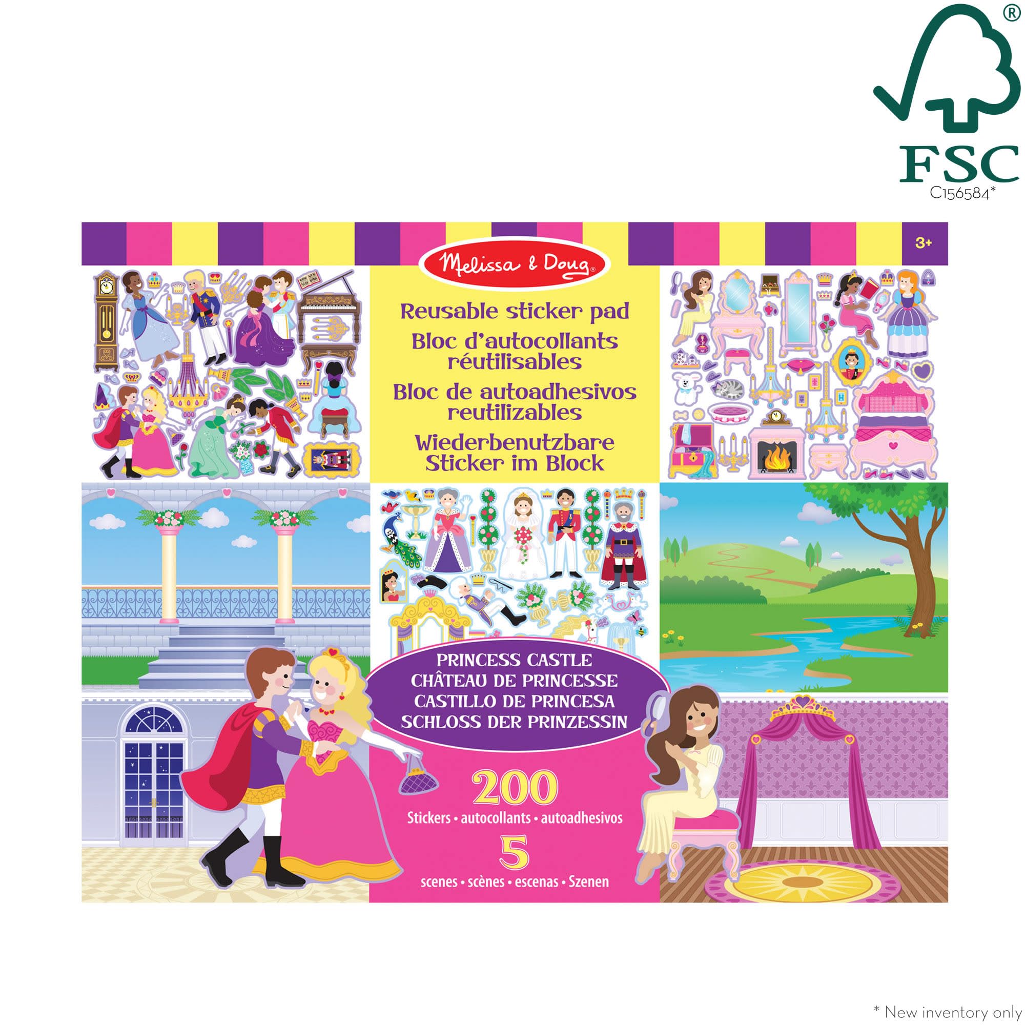 Melissa & Doug Princess Castle Reusable Sticker Pad 10