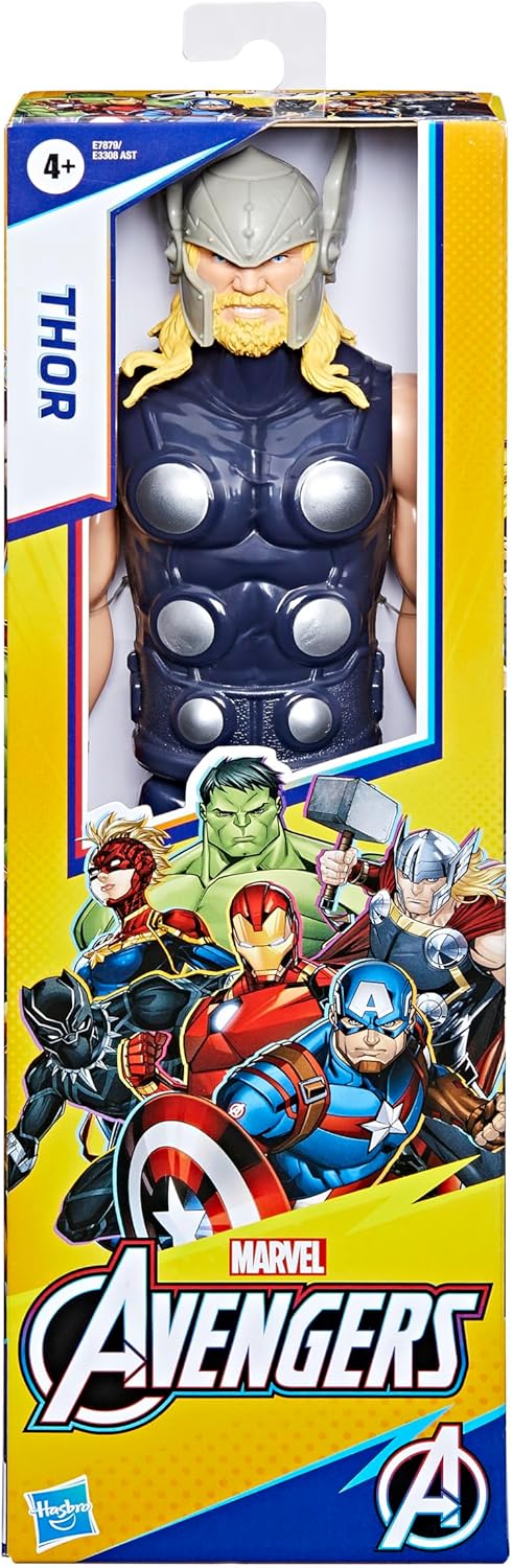 Marvel Avengers Titan Hero Series Thor 12" Action Figure - Poseable Super Hero Toy for Kids 4+