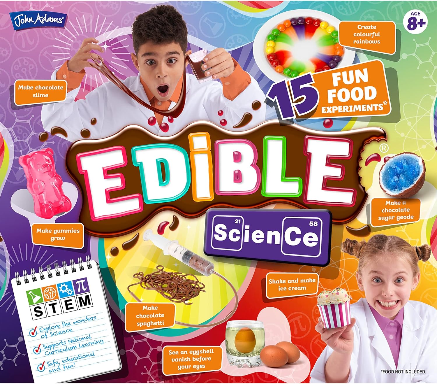 John Adams Edible Science Kit - 15 Fun Food Experiments for Kids 8+ 6