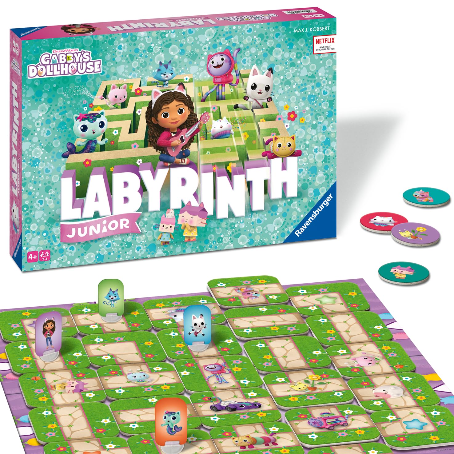Ravensburger Gabby's Dollhouse Labyrinth Junior Moving Maze Board Game