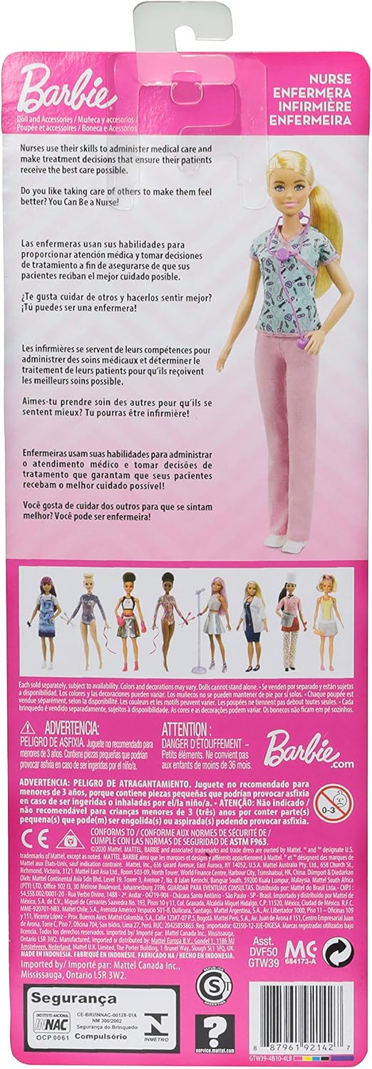 Barbie Nurse Doll - Medical Role Play for Kids 3 Years and Up 6