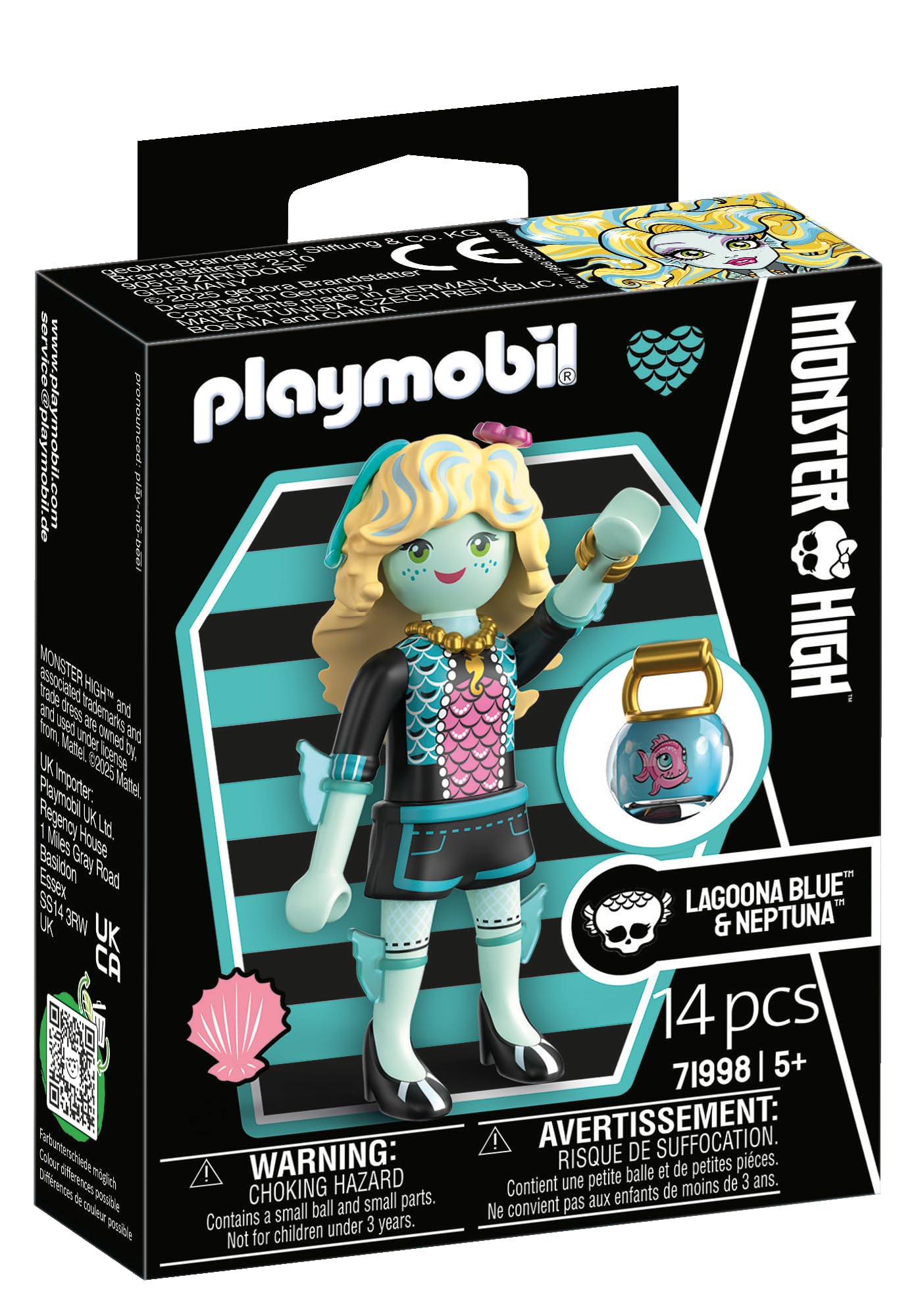 Playmobil Monster High Lagoona Blue - Ocean-Themed Play Figure Set for Kids 4+ 7