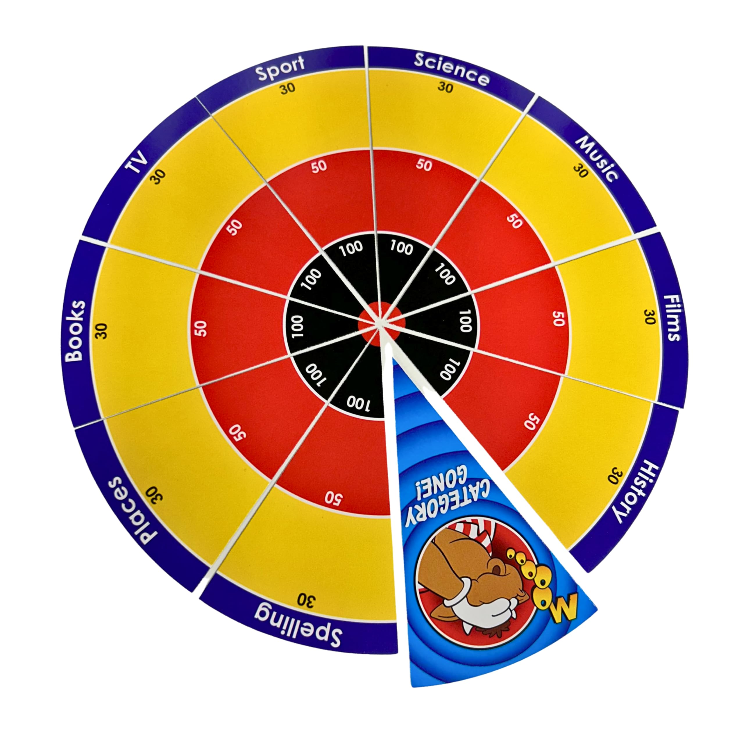 University Games Bullseye The Mini Game – Classic TV Show Card Game with Darts Dice for 2-4 Players 3