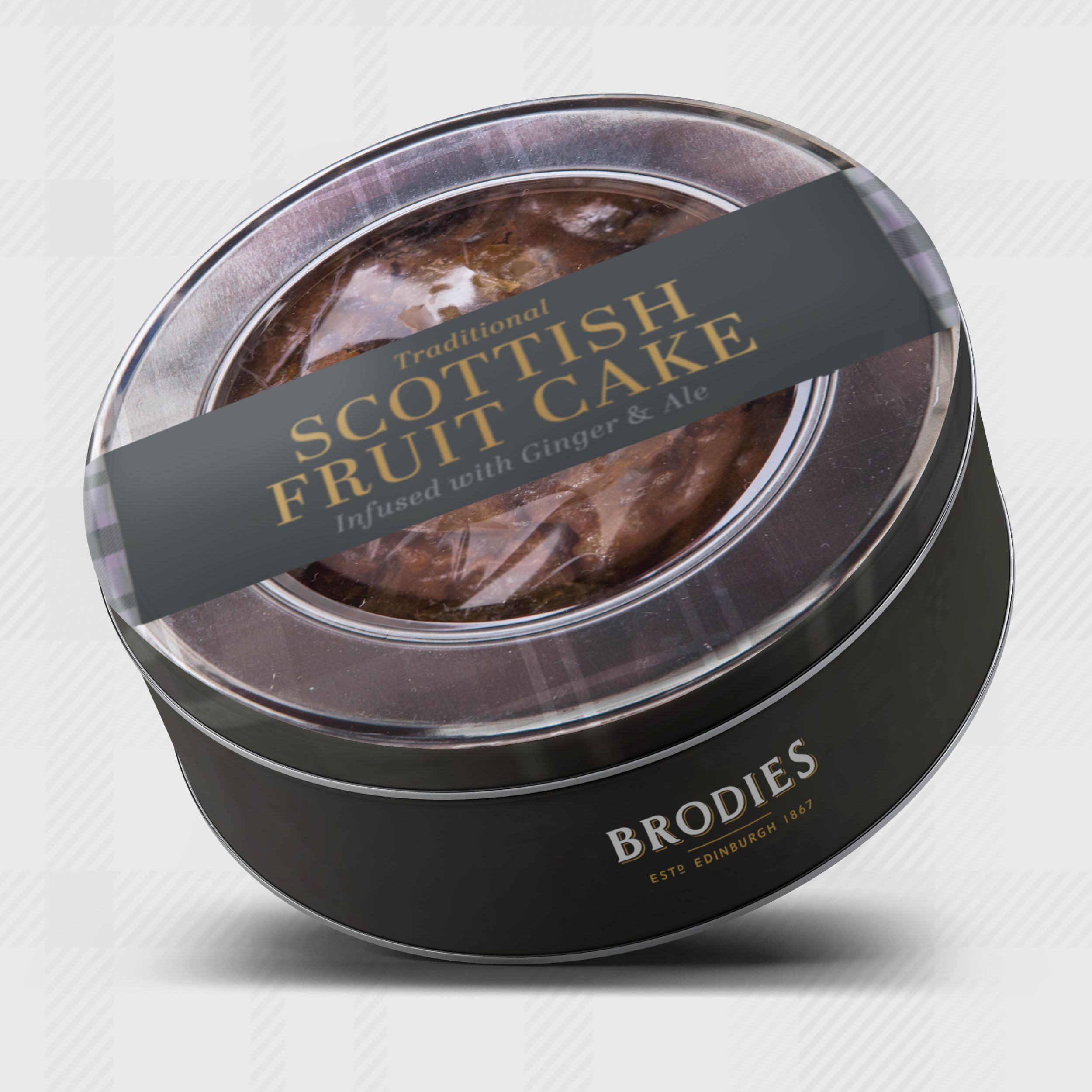 Brodies Traditional Scottish Fruit Cake - 315g - Infused with Ginger and Ale 12