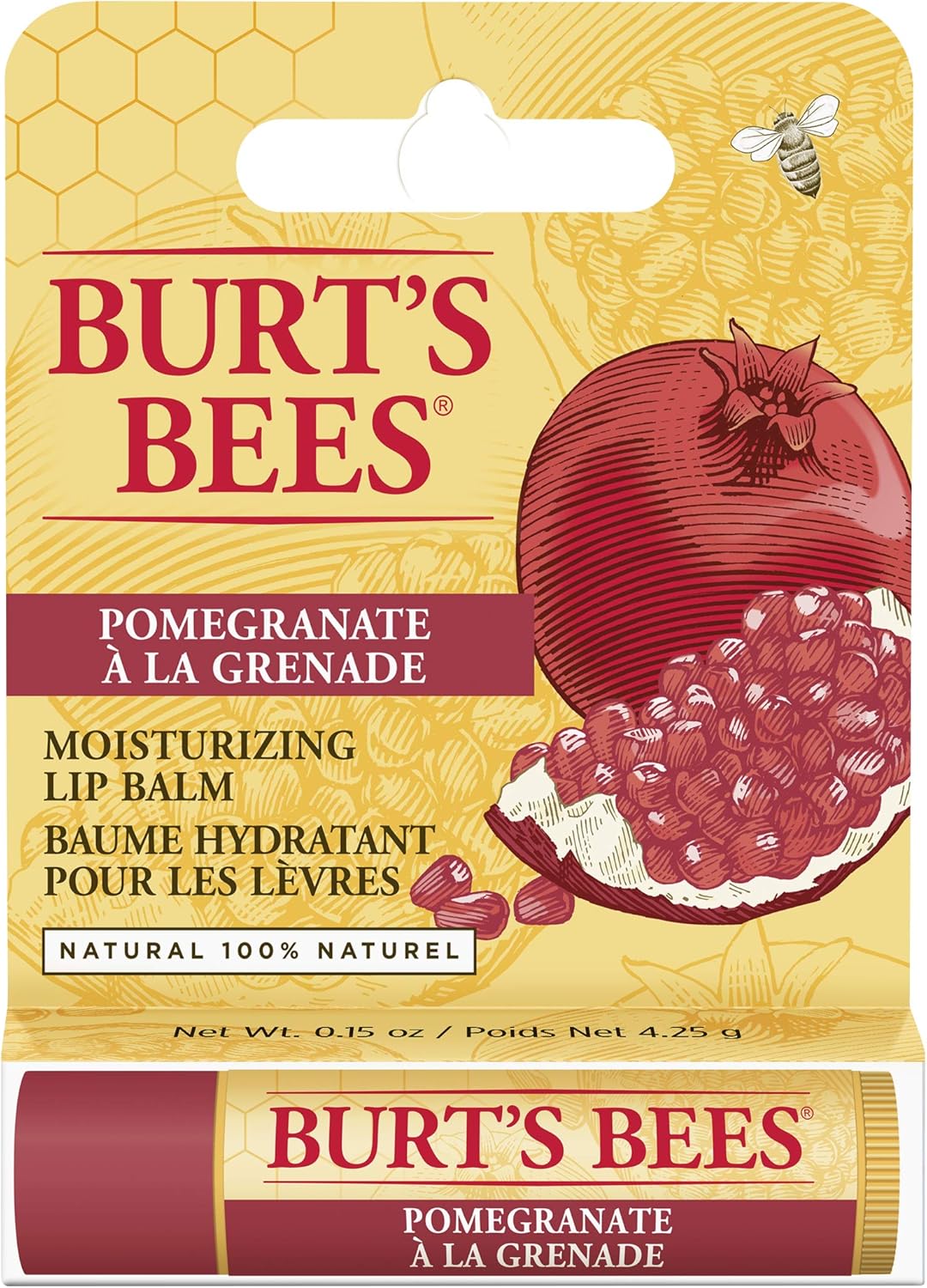 Burt's Bees - Pomegranate Moisturizing Lip Balm (4.25g) 6