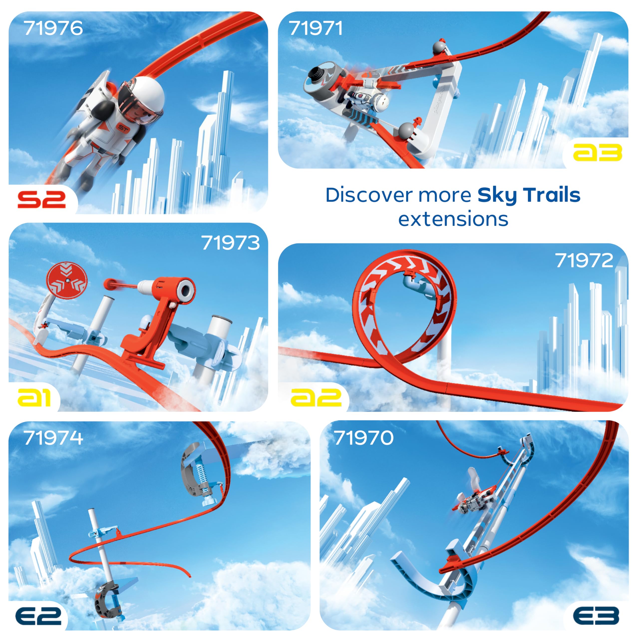 Sky Trails Flip Rail - Action Building Toy for Dynamic Racing Routes 8