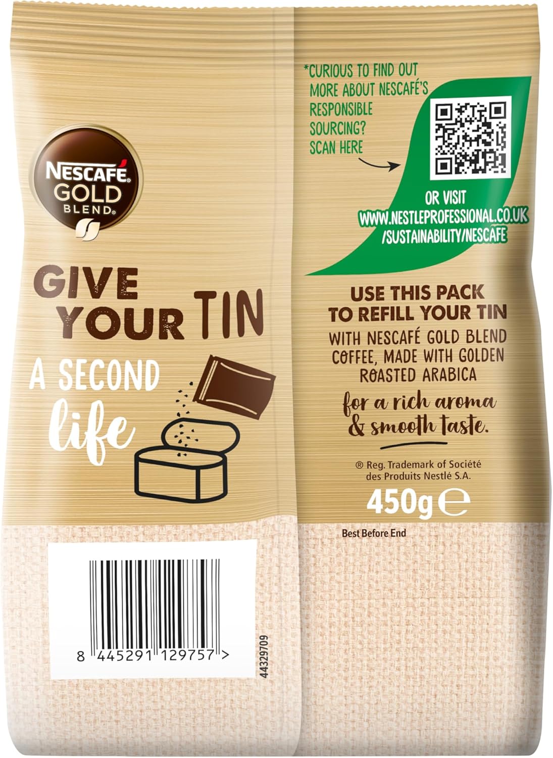 NESCAFÉ Gold Blend Instant Coffee 450g Refill Pouch 6