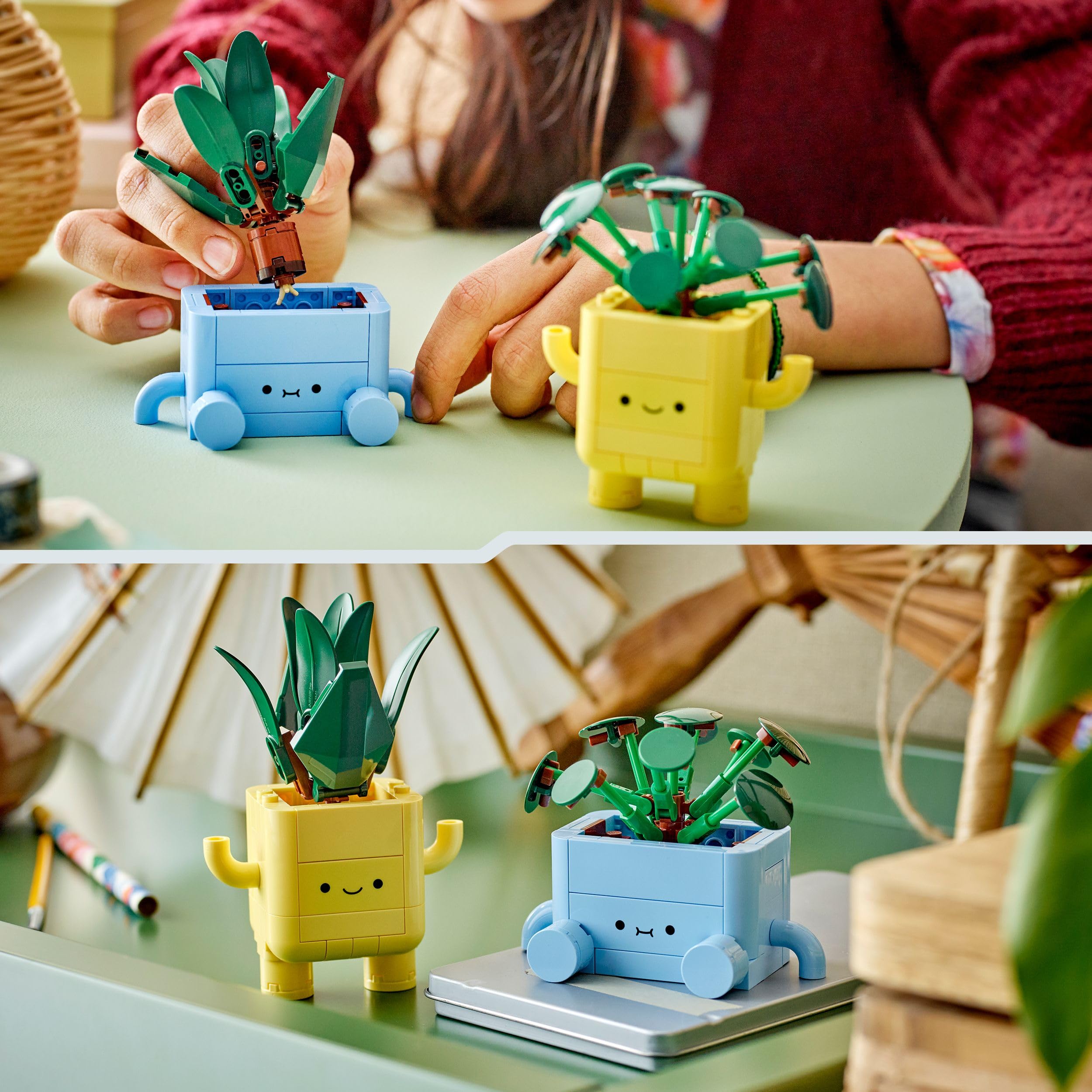 LEGO Botanicals Happy Plants Building Set - 217-Piece Craft Kit for Kids 9+ 13