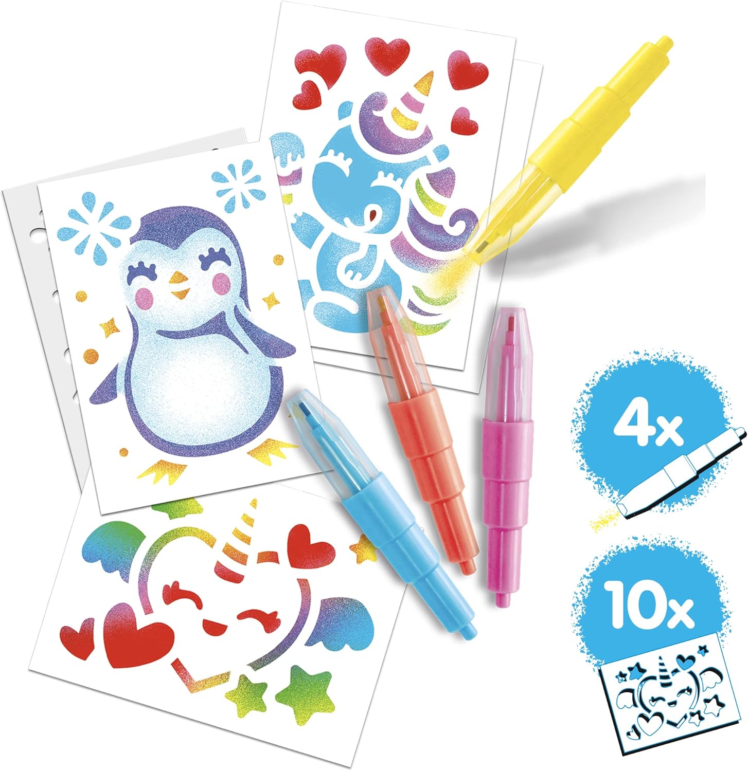 John Adams BLOPENS Cute Mini Kit - Airbrush Art Craft Set for Kids 6