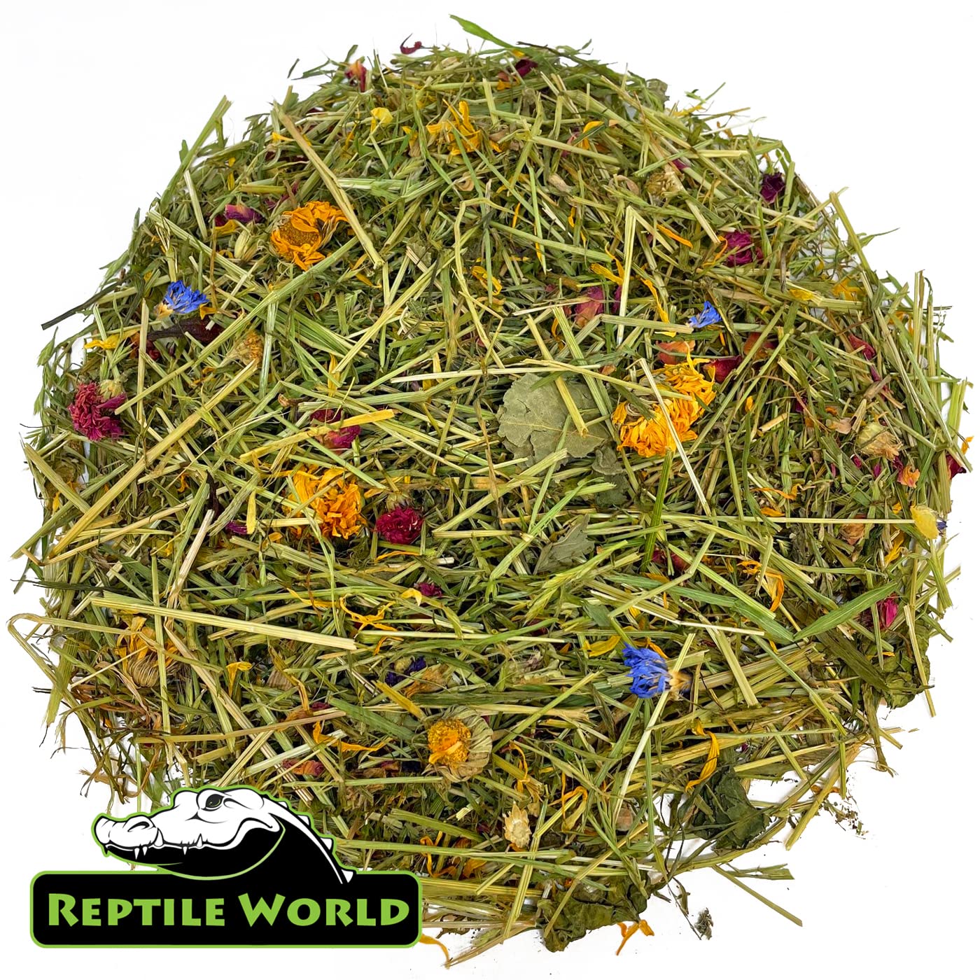 Reptile World Edible Tortoise Bedding - 10L Bag | Natural Grass & Flowers | All Life Stages 5