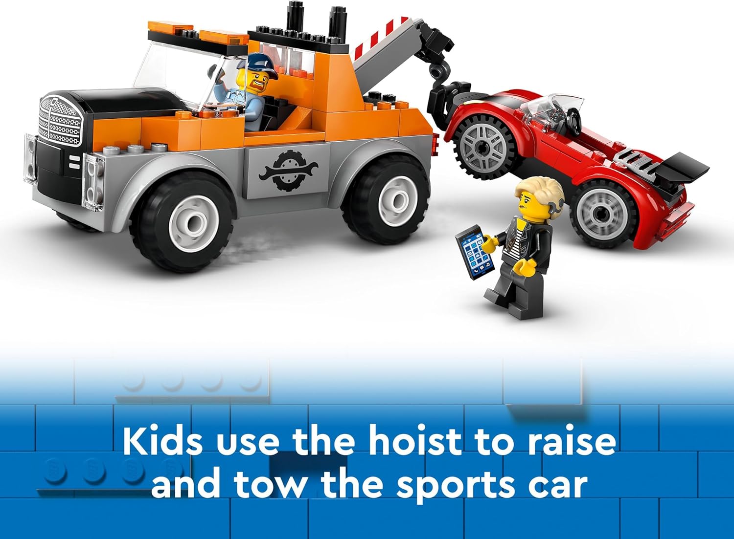 LEGO City Tow Truck and Sports Car Repair Vehicle Toy Set - Building Playset for Ages 4+ 6