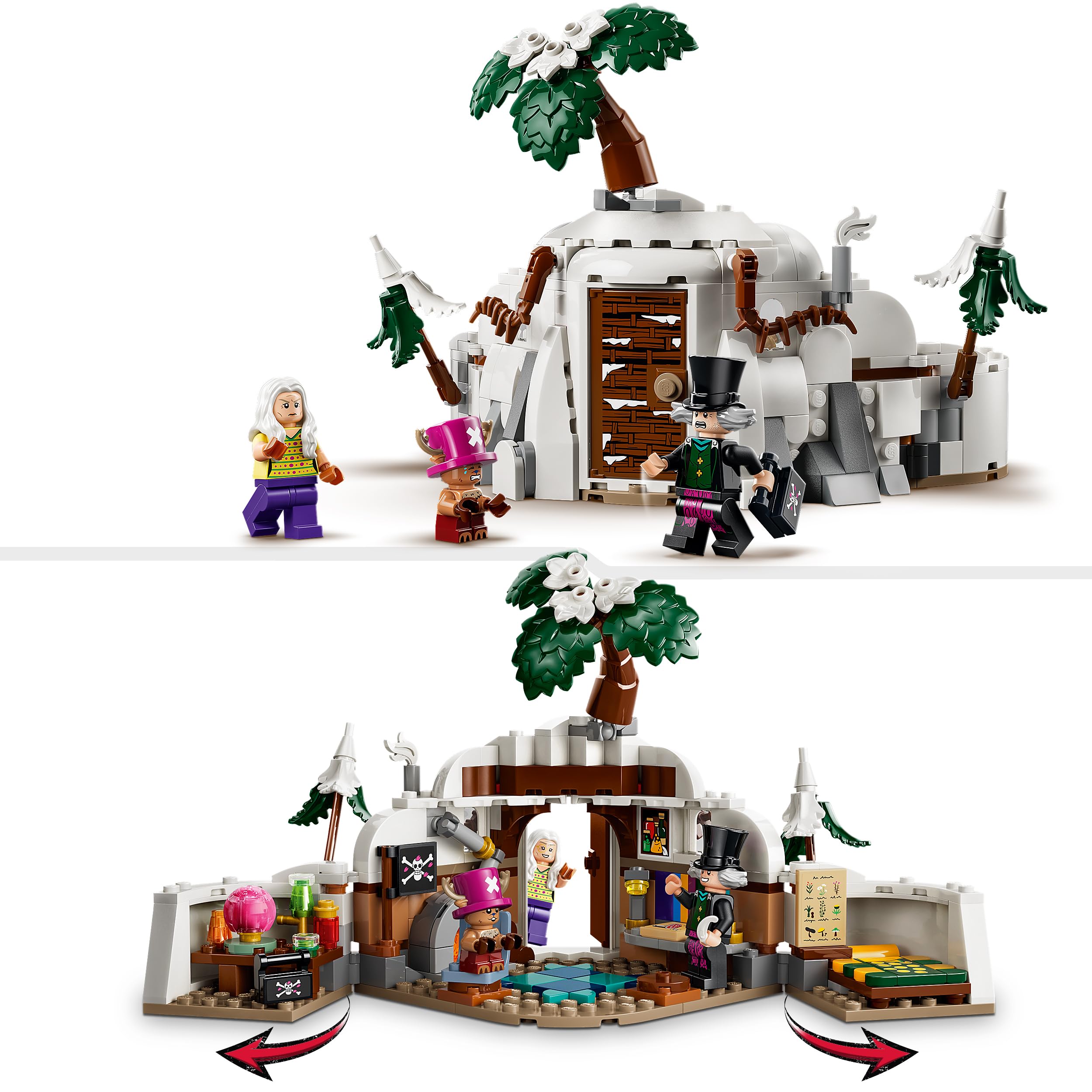 LEGO ONE PIECE Dr. Hiriluk's Hideout Building Set | 3 Minifigures | Ages 9+ 3