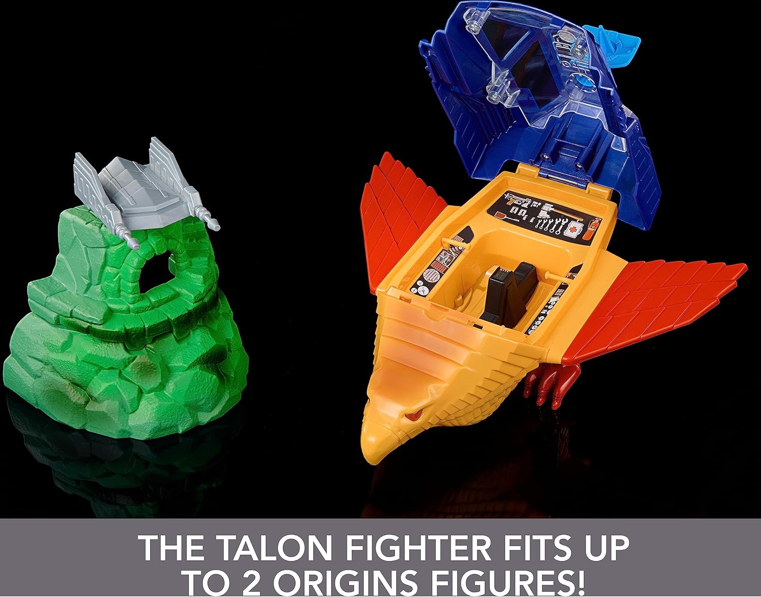 Masters of the Universe Origins Talon Fighter and Point Dread - 5.5-Inch Scale Vehicle and Outpost Playset for Ages 6+ 8