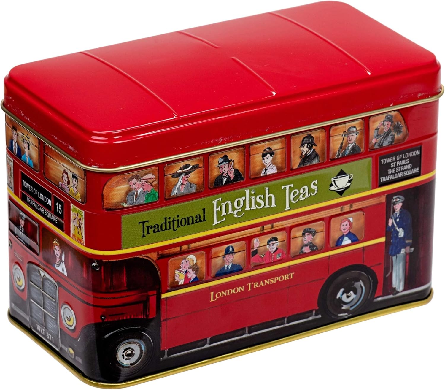 New English Teas London Bus Tea Tin with 25 English Breakfast Teabags 8