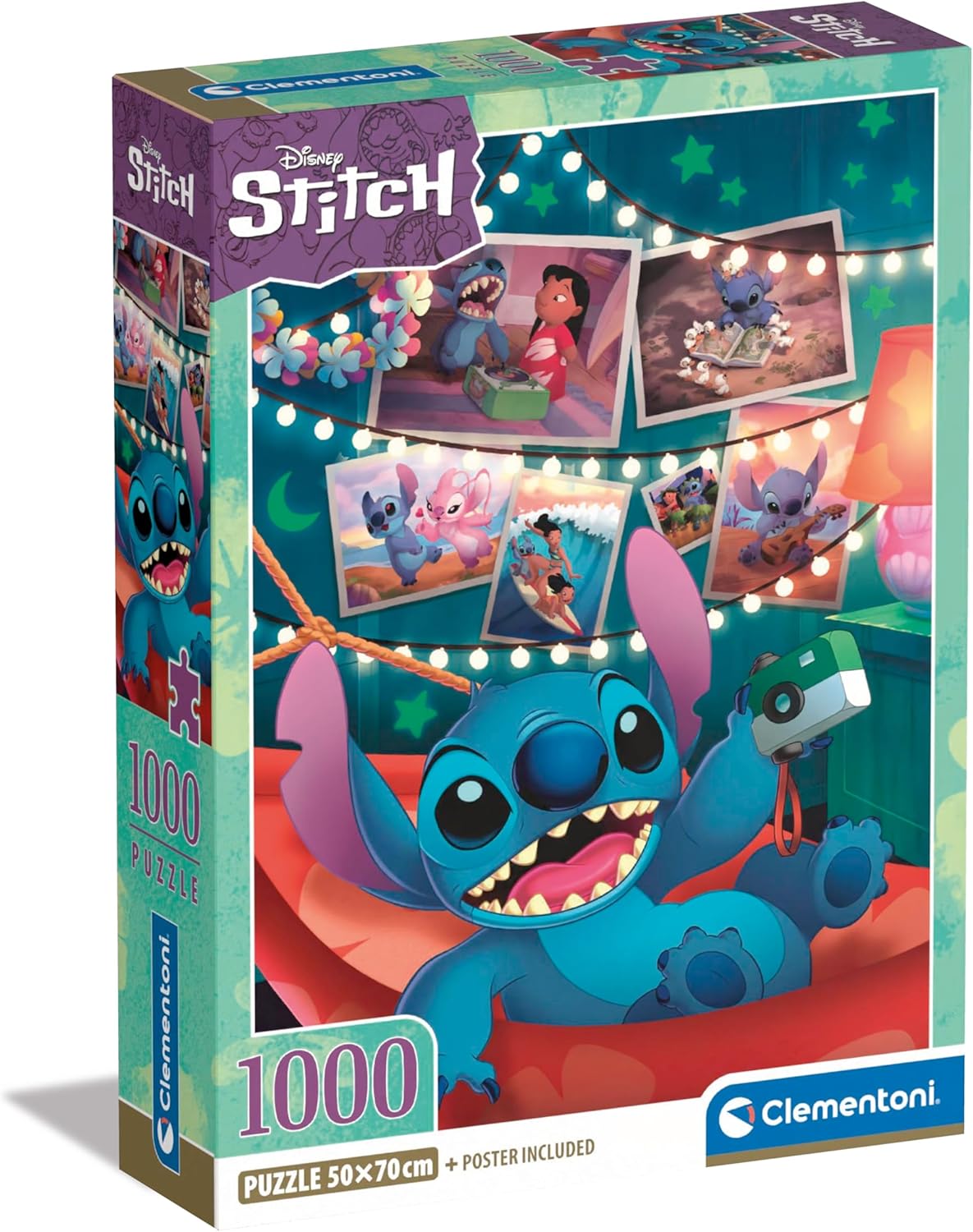 Clementoni Disney Stitch 1000-Piece Jigsaw Puzzle for Adults