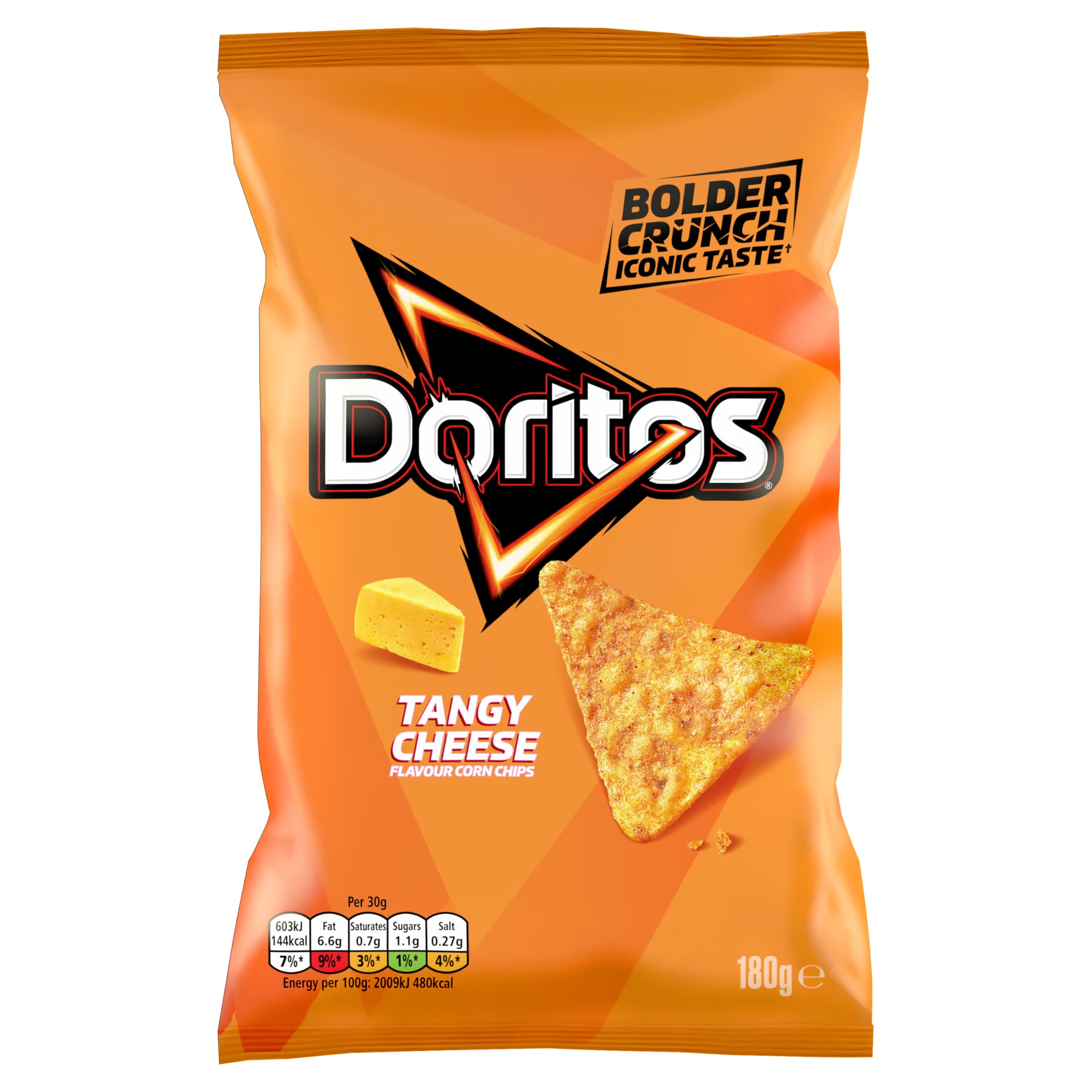 Doritos Tangy Cheese Flavour Tortilla Chips Sharing Bag 180g