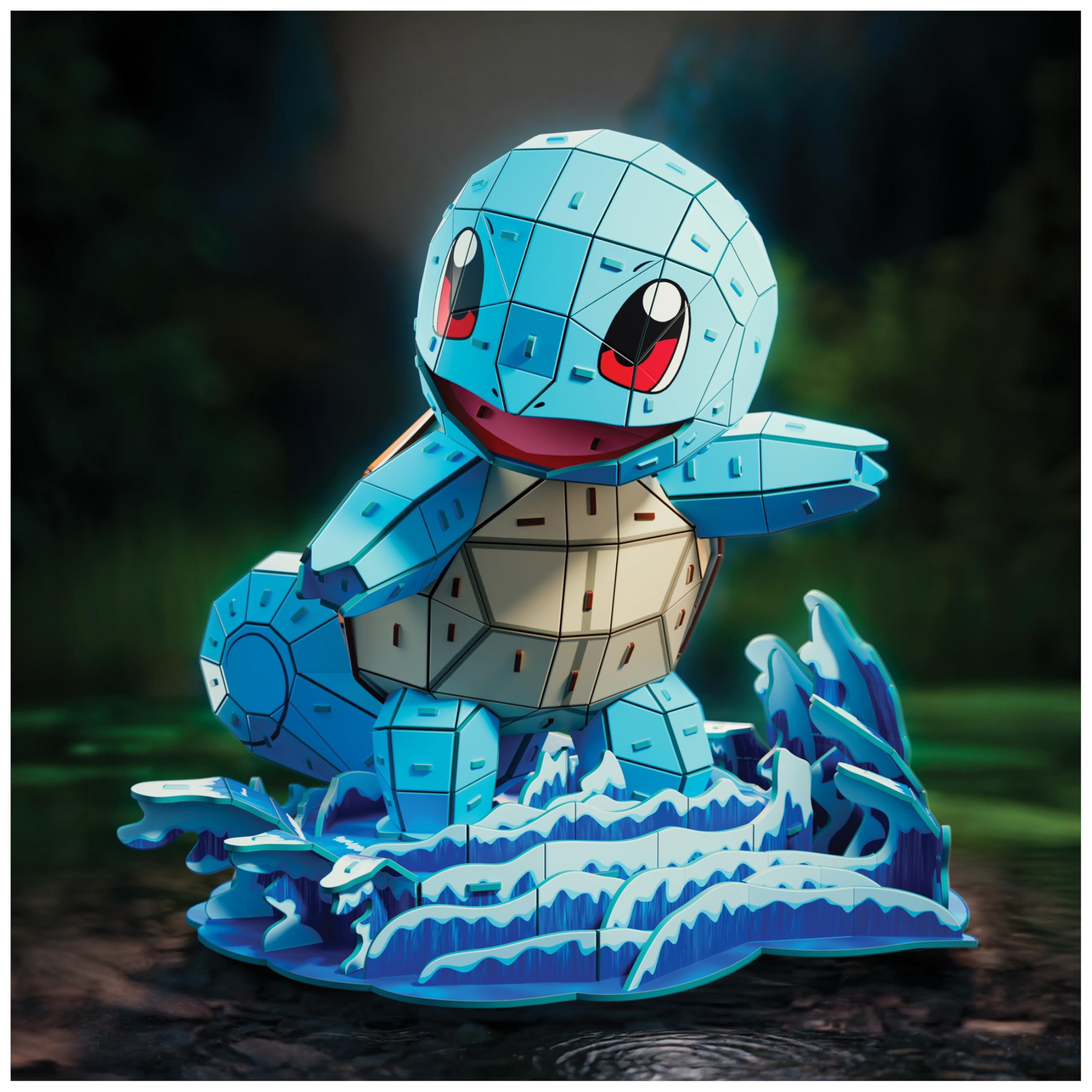 4D Build Pokémon Squirtle 3D Model Kit - 180-Piece Building Puzzle for Ages 12+ 4