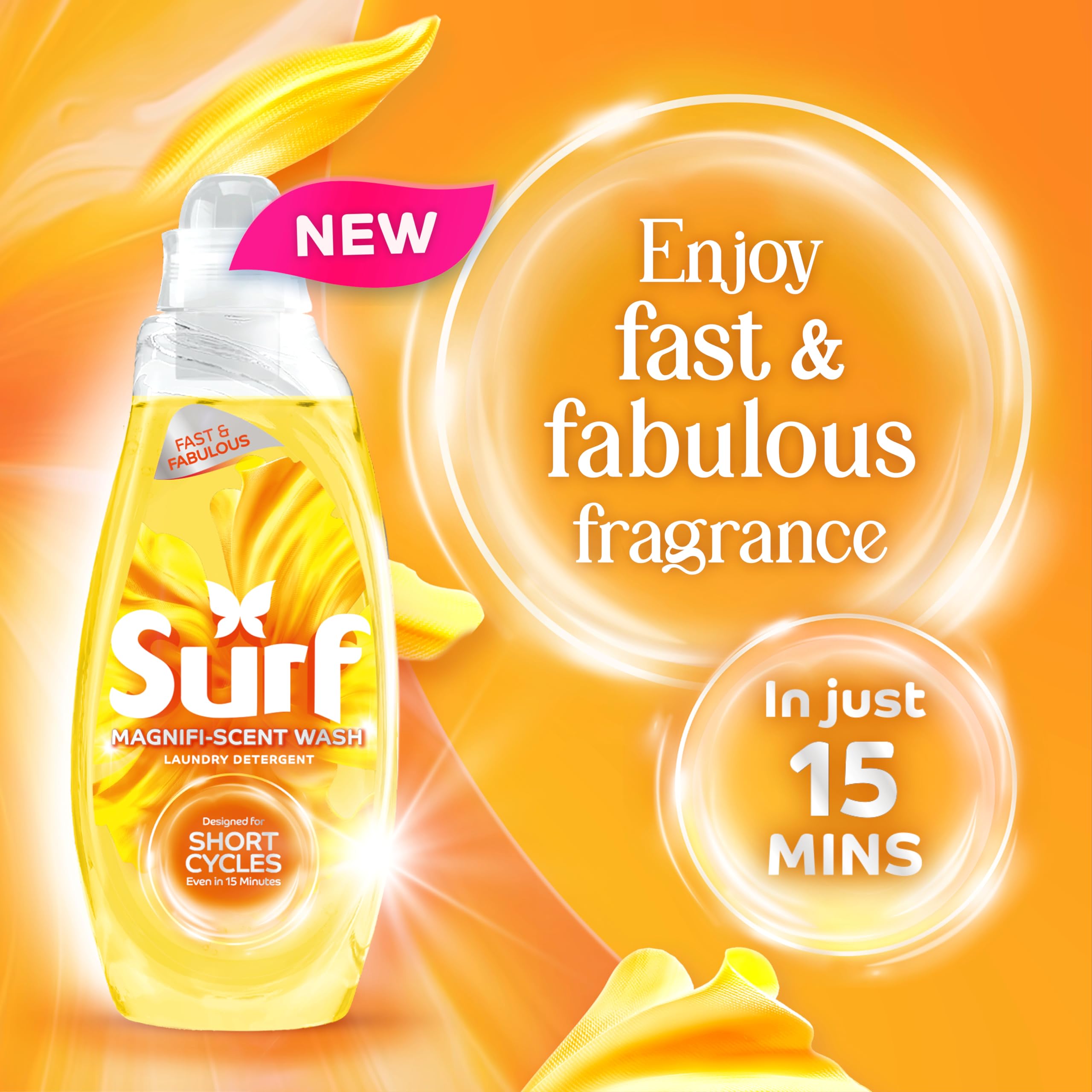 Surf - Magnifi-Scent Wash Sunshine Blossom Laundry Liquid for Short Cycles 6