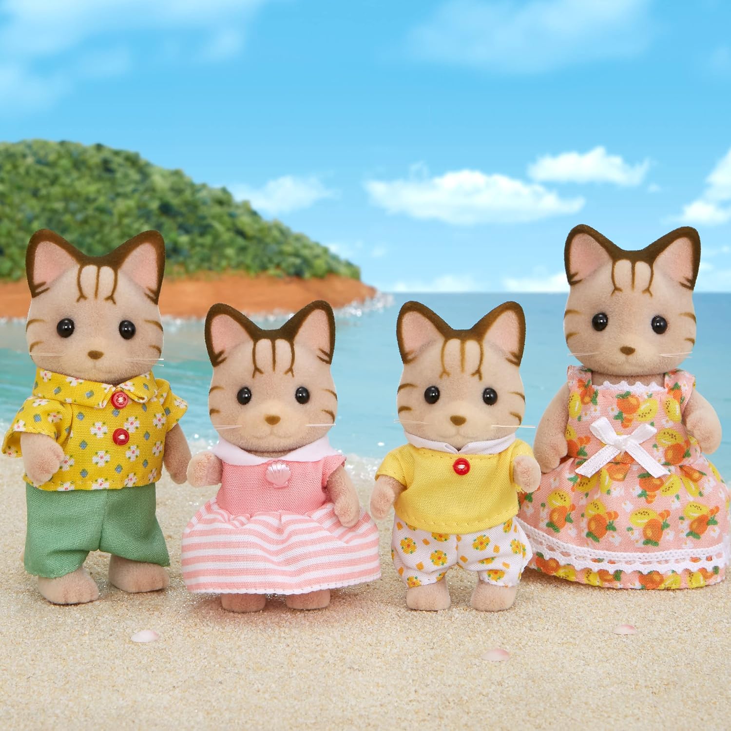 Sylvanian Families - Striped Cat Family Playset for Kids 3+ 4