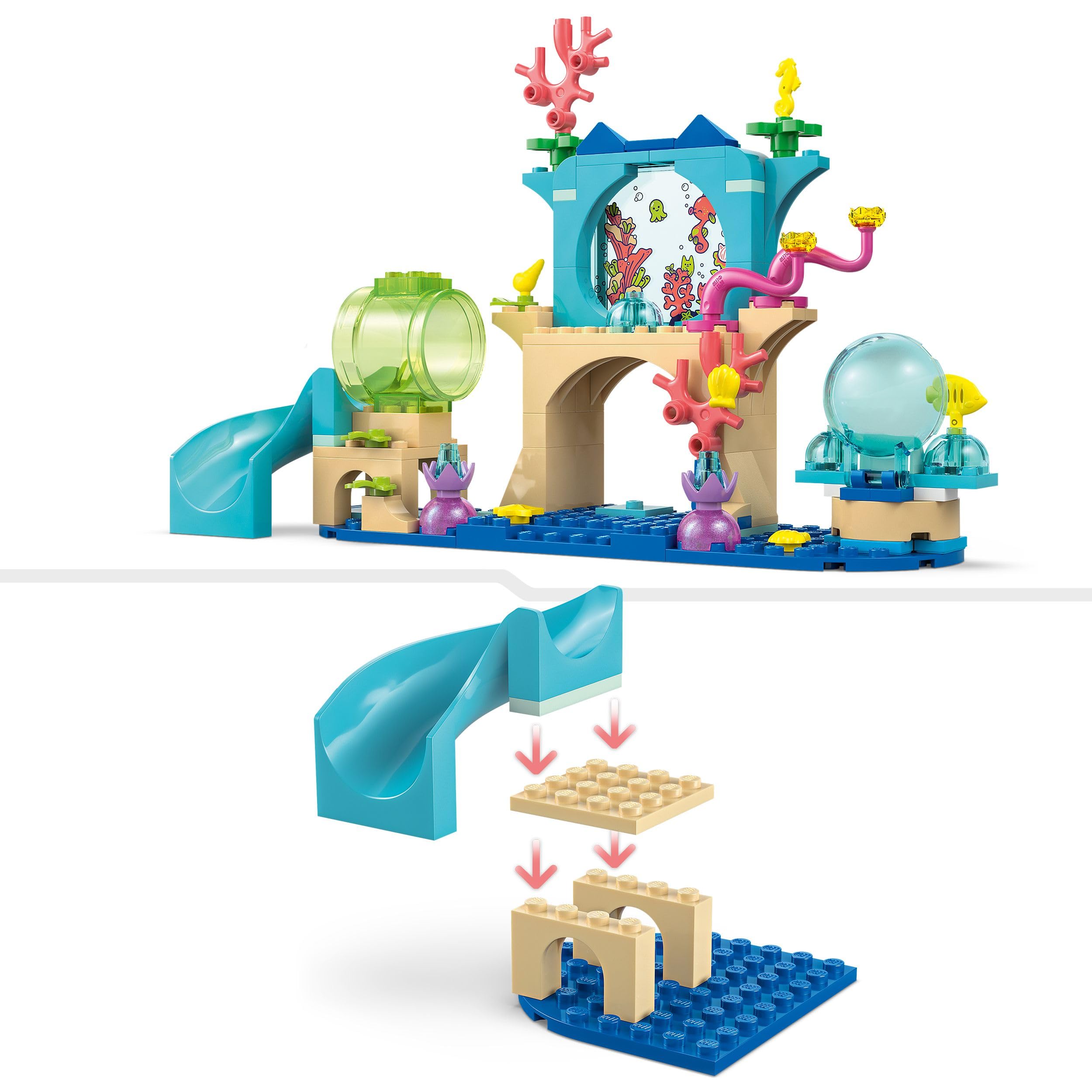 LEGO Gabby's Dollhouse Mermaid Gabby's Aquarium Adventure Toy - 103-Piece Building Set for Kids 4+ 8