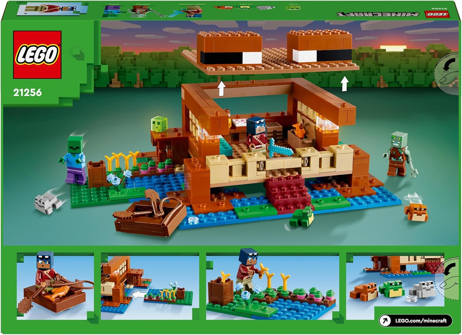 LEGO Minecraft The Frog House Building Set - 400-Piece Playset for Kids 8+ 7