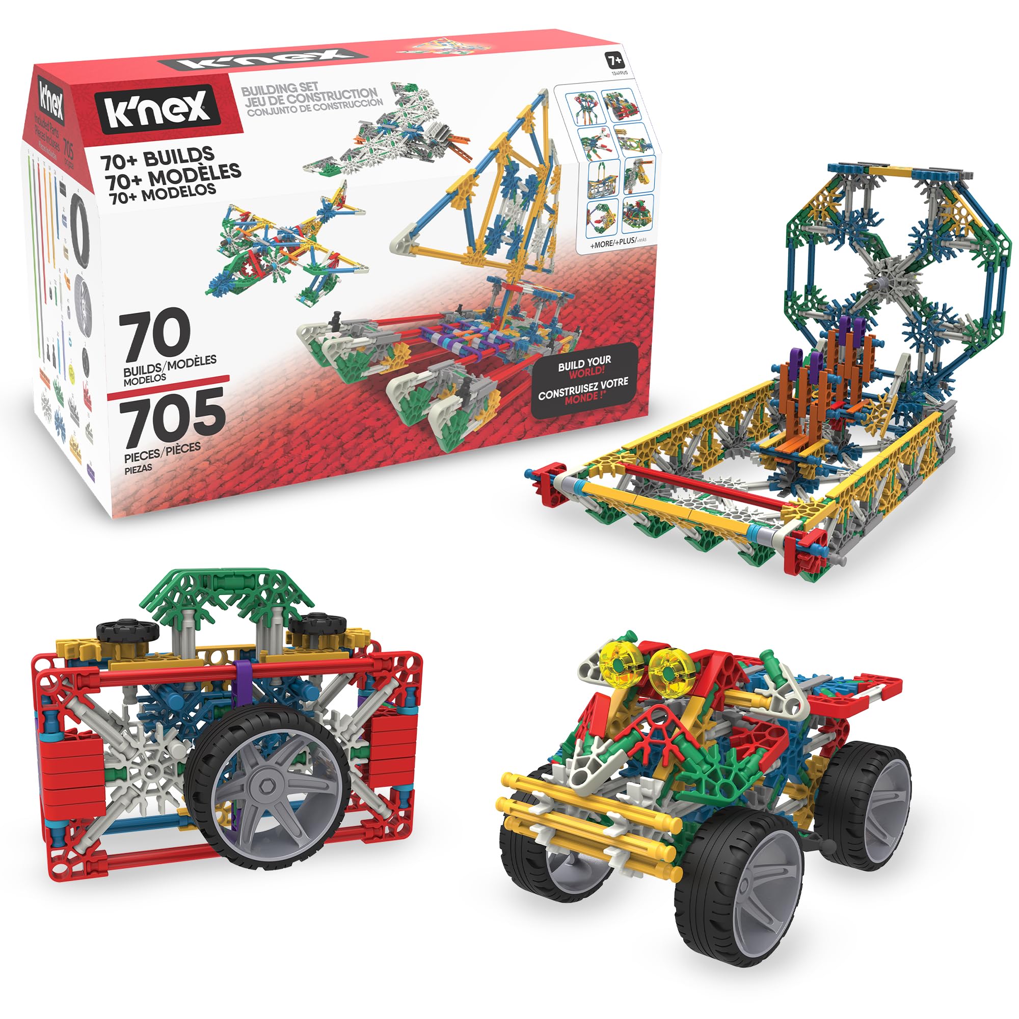 K'NEX 70 Model Building Set - 705-Piece STEM Construction Kit for Kids 7+ 20