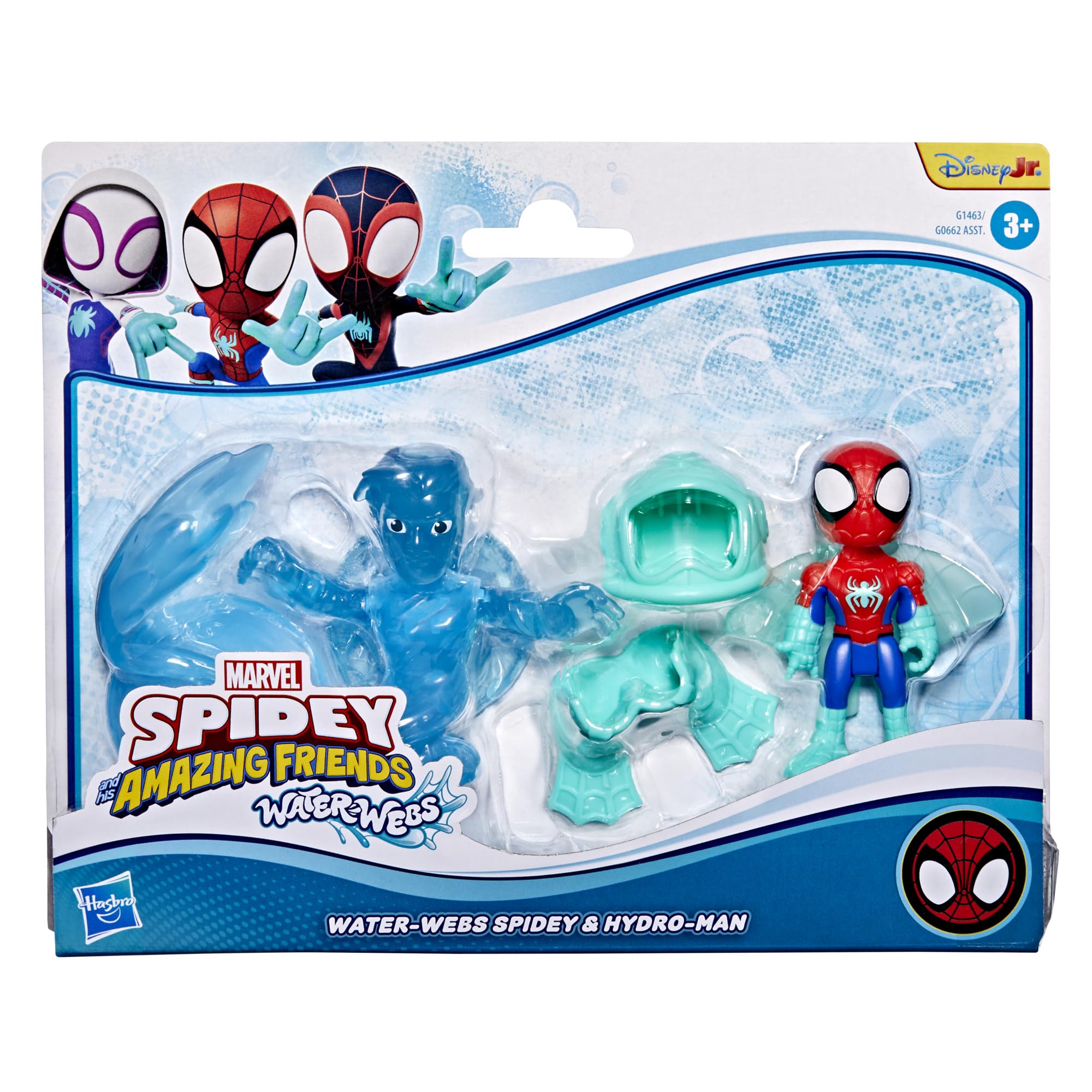 Spidey and His Amazing Friends Water-Webs Spidey & Hydro-Man Action Figures - 3-Inch Poseable Marvel Toys for Ages 3+ 9