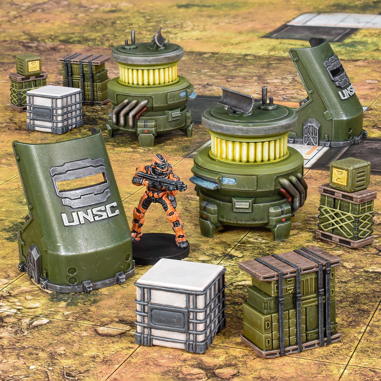 Mantic Games Halo Flashpoint UNSC Scenery Set