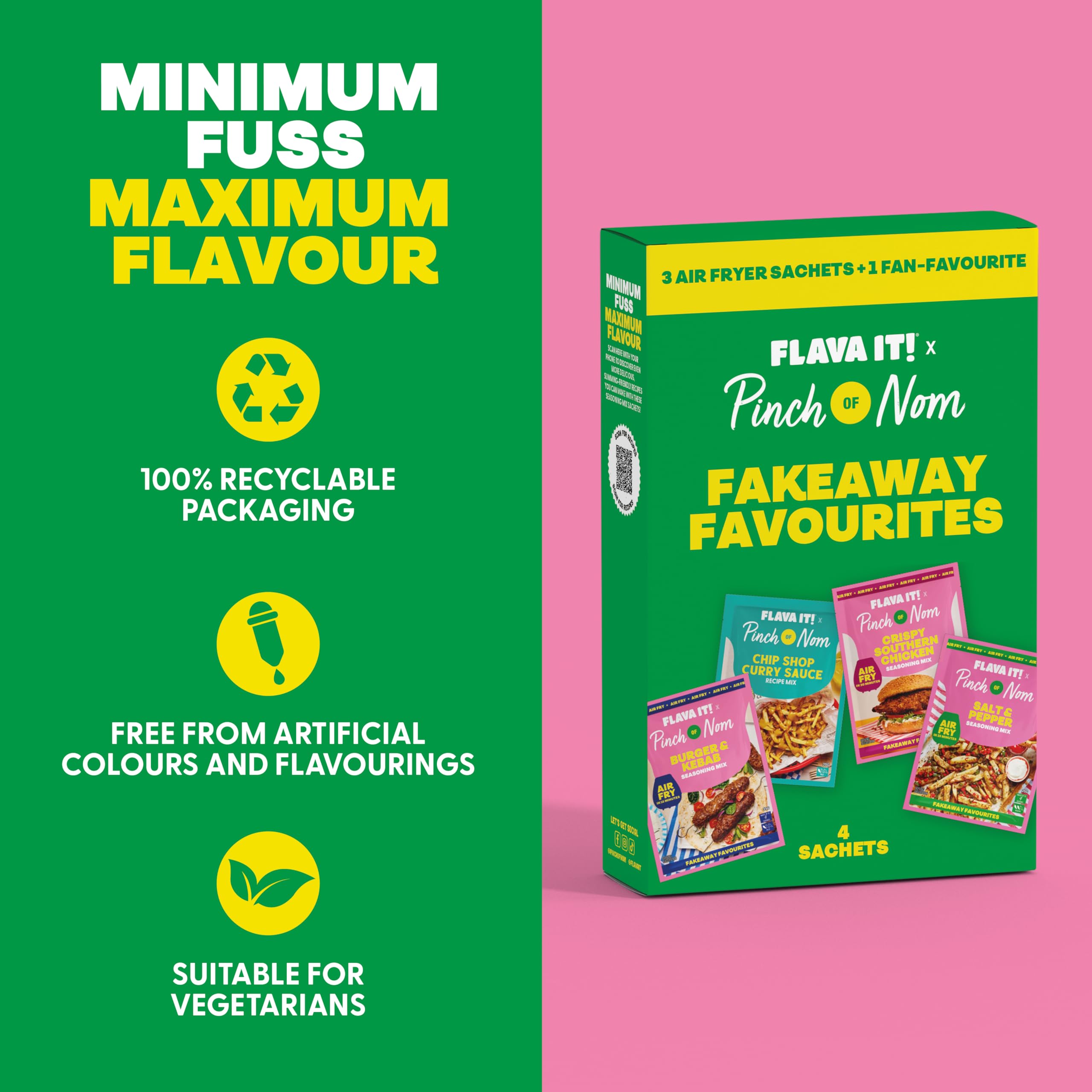 Flava It! - Pinch of Nom Fakeaway Favourites Seasoning Mix Multipack 4