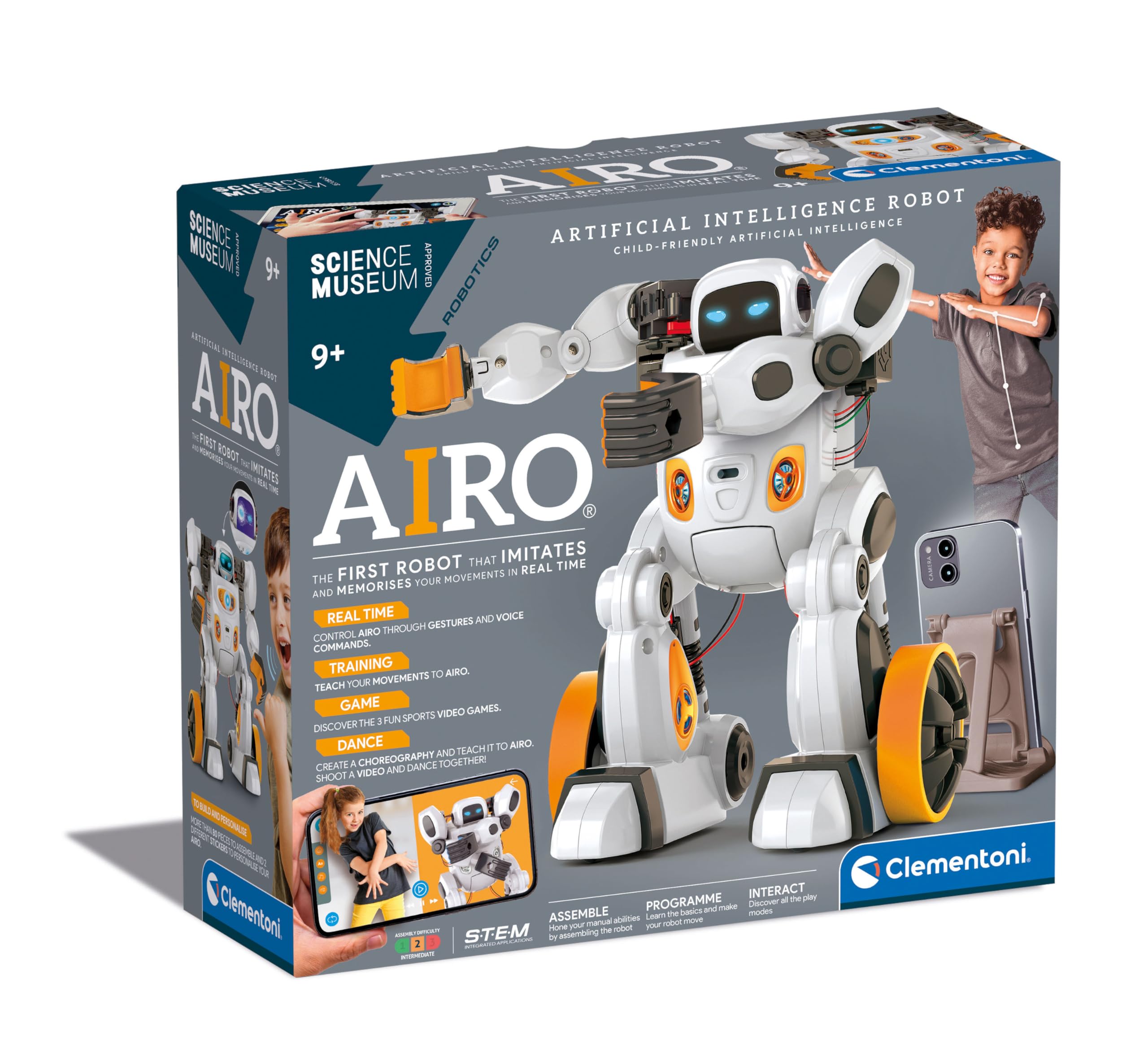 Clementoni AIRO Science Museum AI Robot - Interactive Educational Toy for Kids 8+