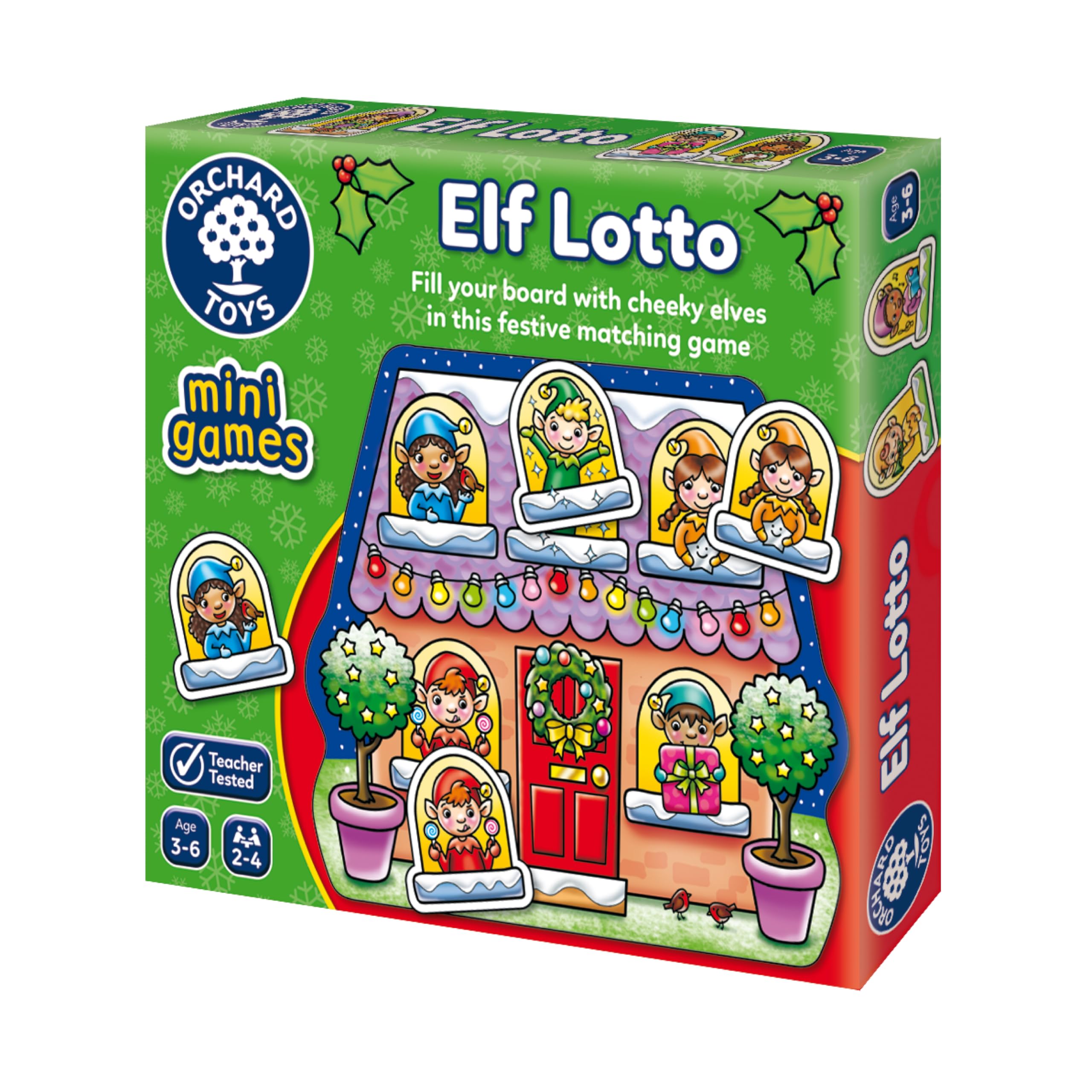 Orchard Toys Elf Lotto Mini Game - Festive Matching Bingo for Kids Ages 3-6 5