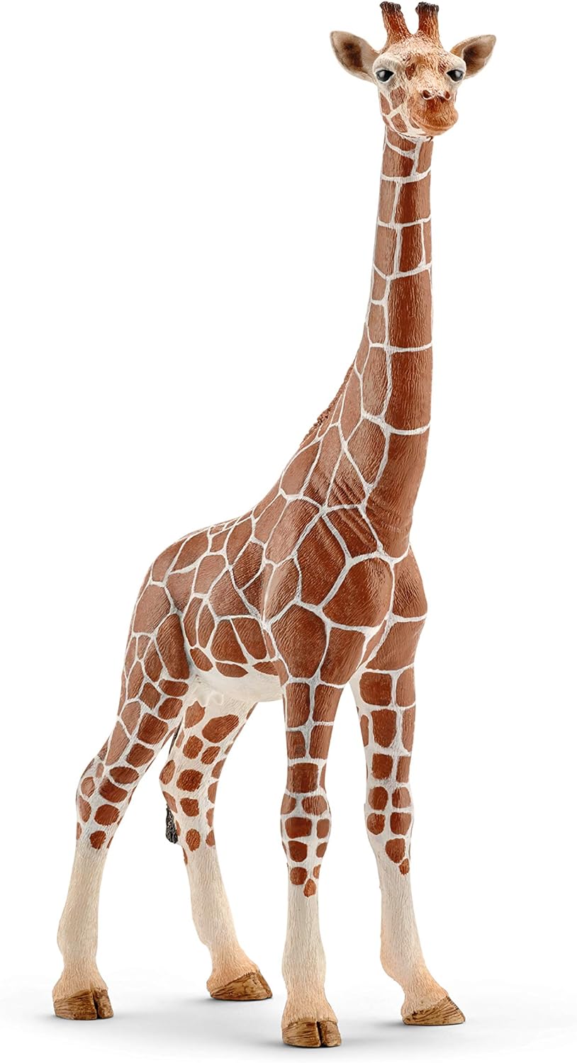 Schleich 14750 Wild Life Female Giraffe - Realistic Animal Figure for Kids 3+