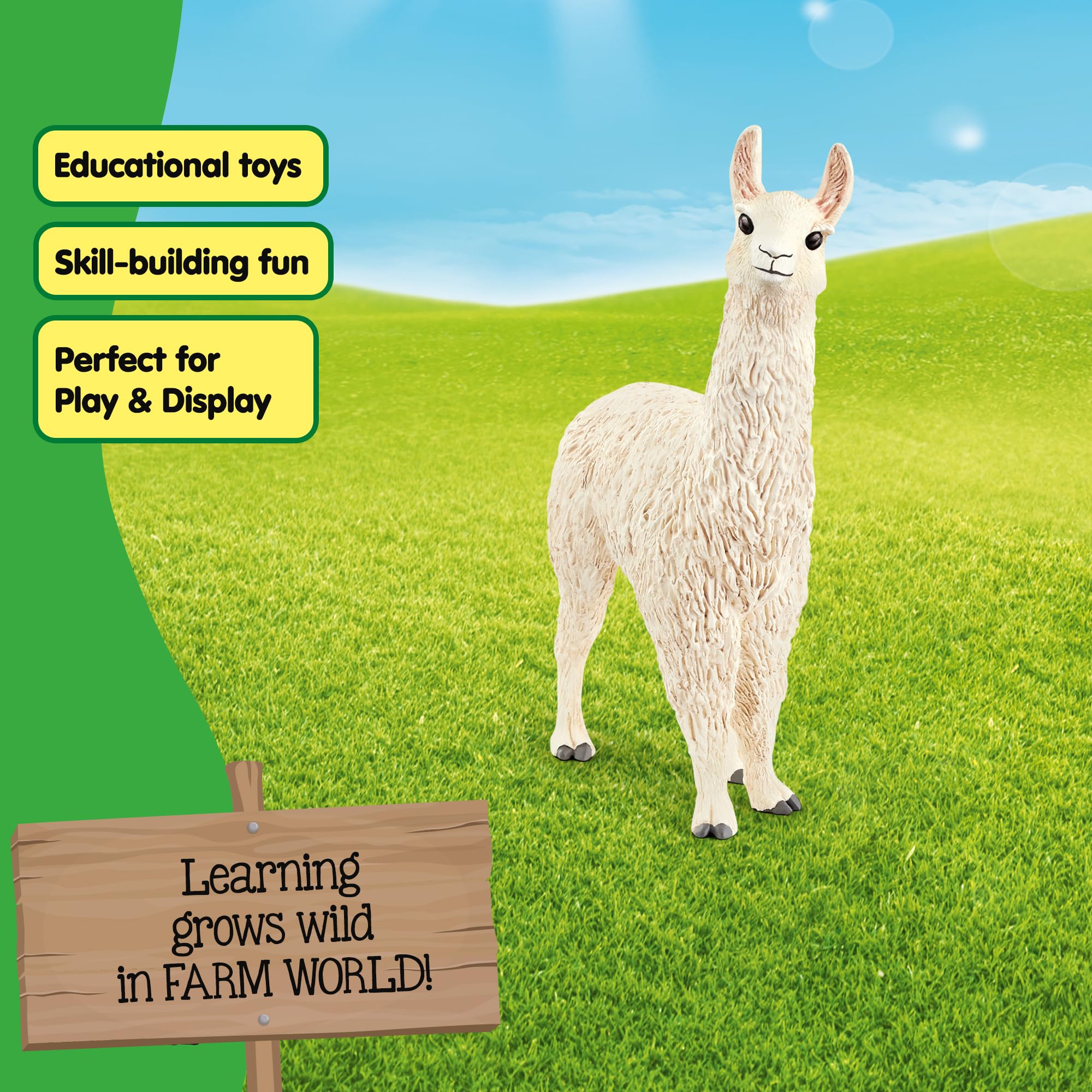 Schleich 13920 Farm World Llama - Realistic Animal Figure for Kids 3+ 7