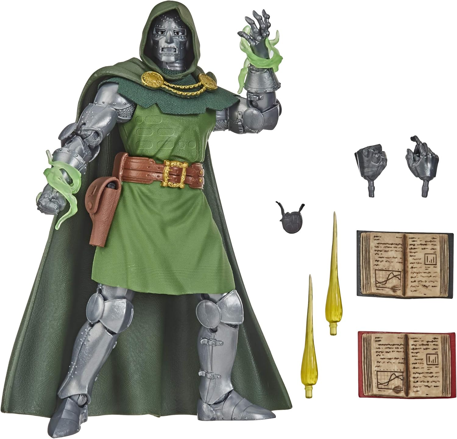Marvel Dr. Doom 6-Inch Action Figure with 10 Accessories - Ages 4+