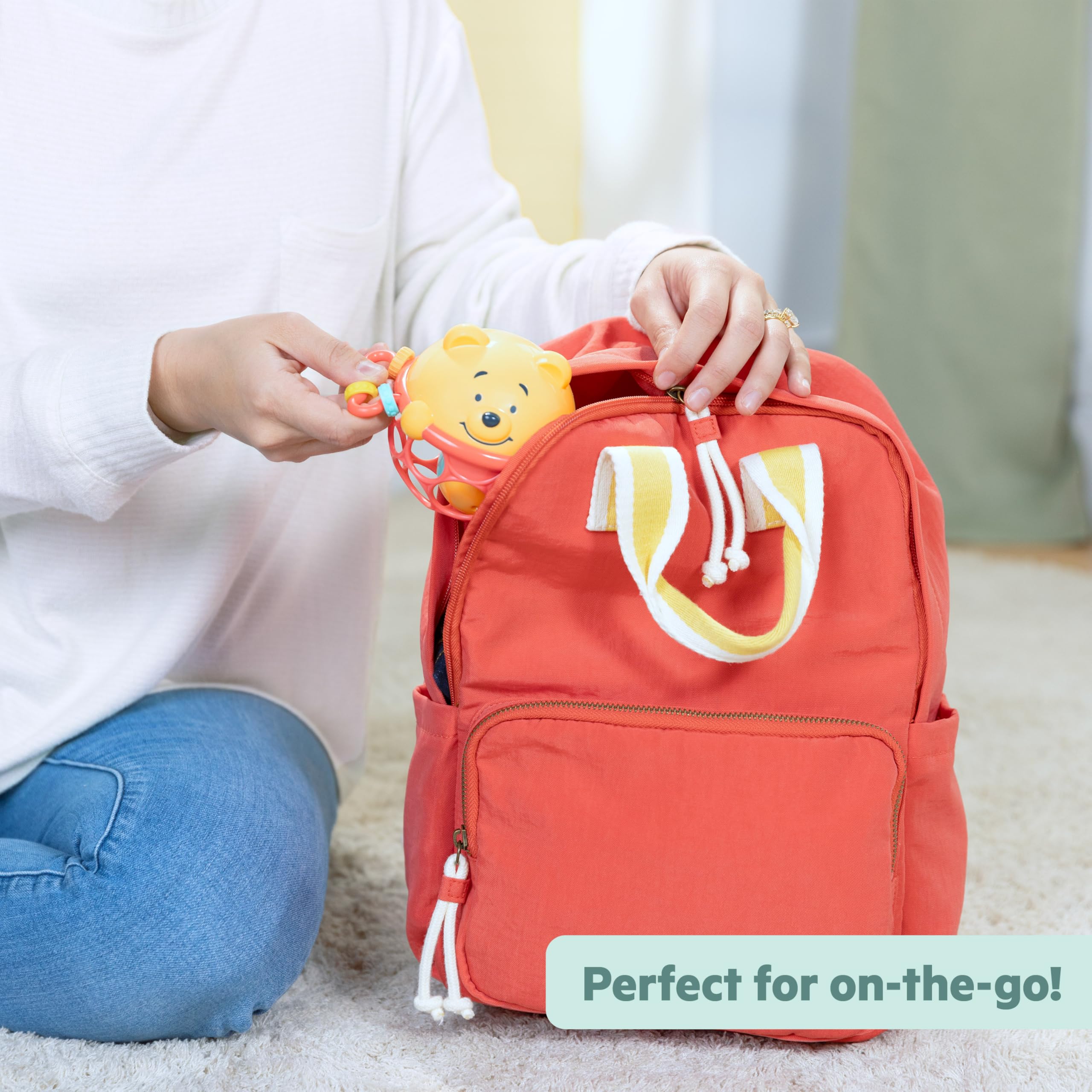 Bright Starts Disney Baby Winnie The Pooh Jingle & Shake Oball Rattle Toy for Infants 7
