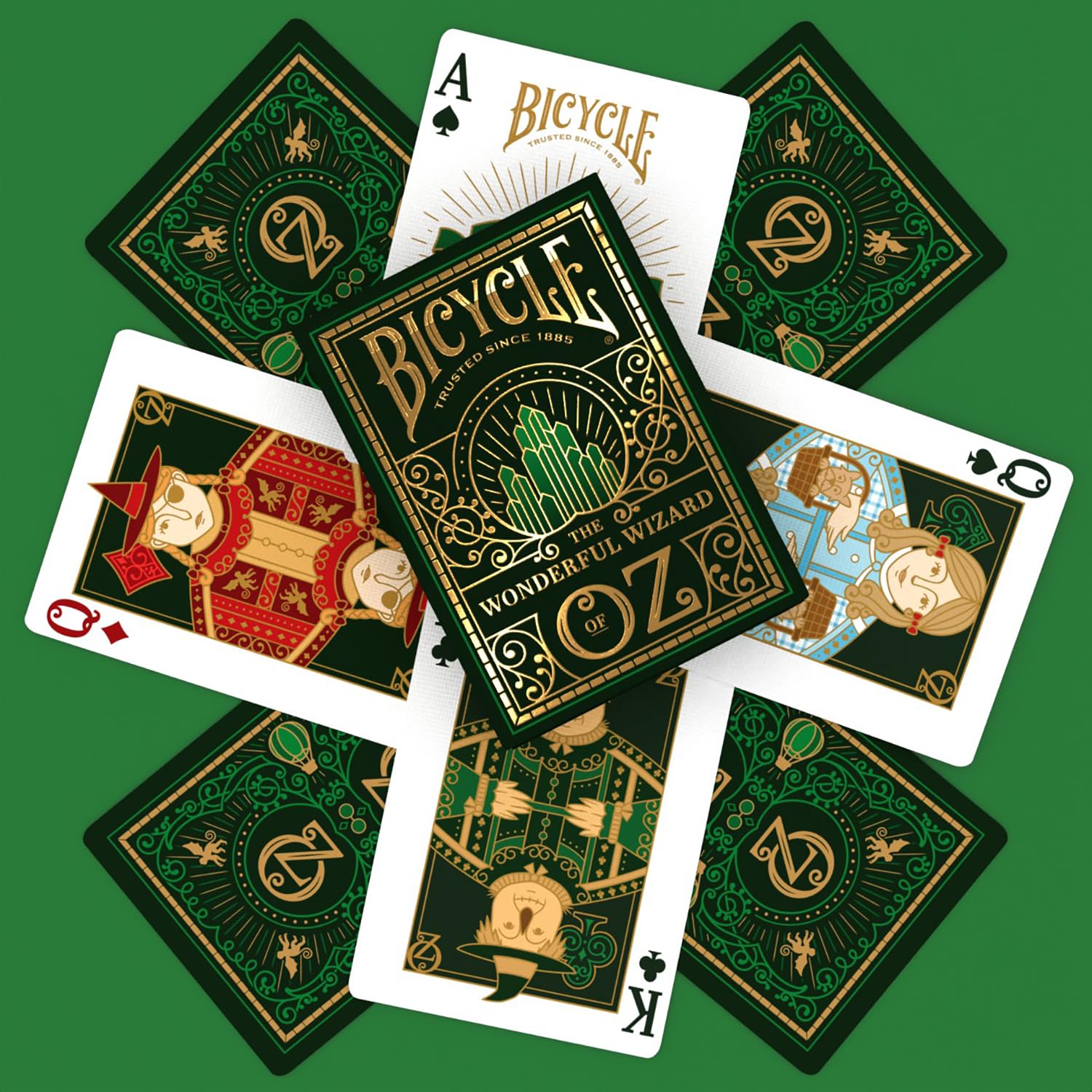 Bicycle Wizard of Oz Playing Cards - Gold Foiled Tuck Case | Air Cushion Finish | Made in USA 4