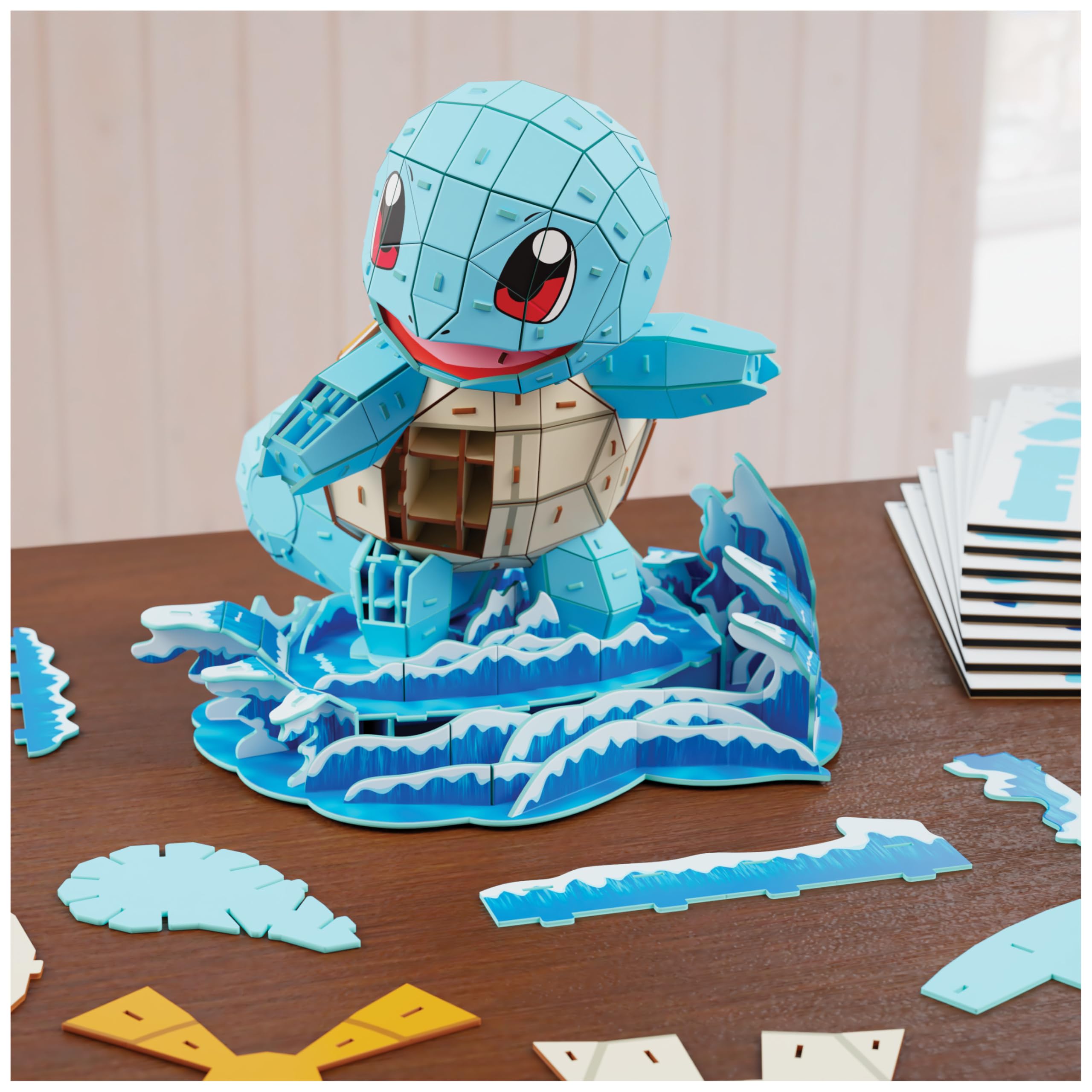 4D Build Pokémon Squirtle 3D Model Kit - 180-Piece Building Puzzle for Ages 12+ 6