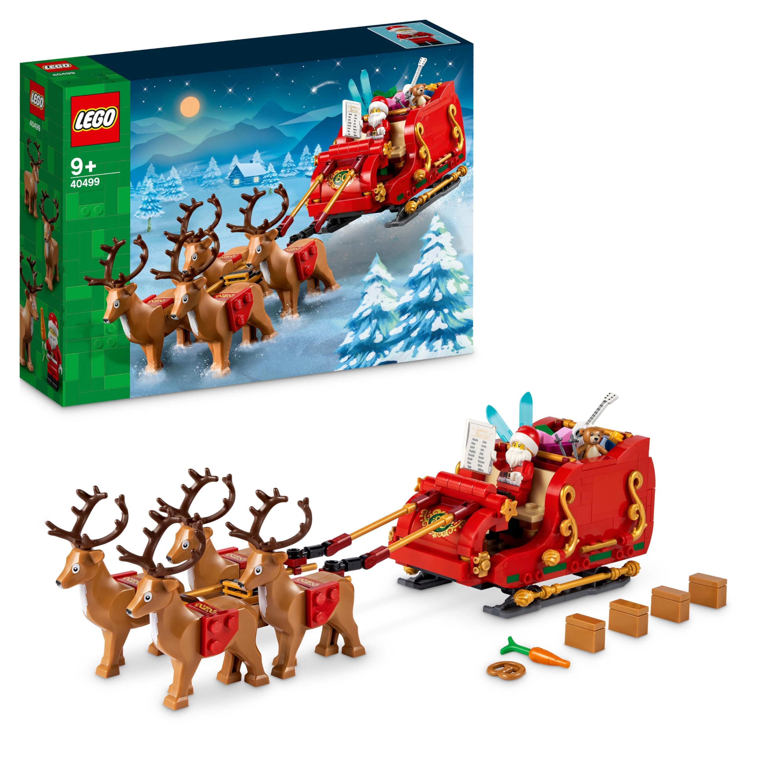 LEGO Santa's Sleigh Set 40499 - Building Toy for Kids 9+ 8