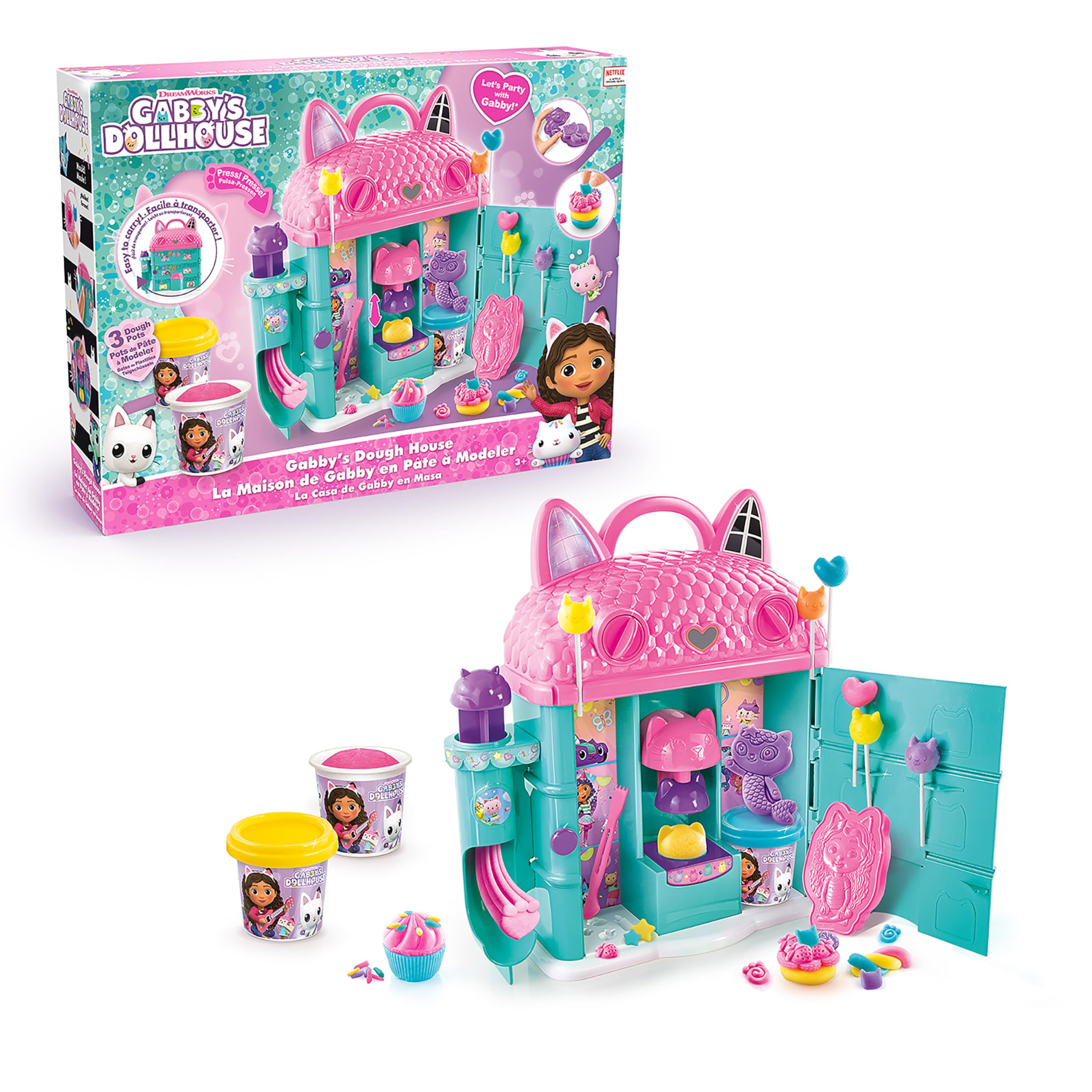 Canal Toys Gabby's Dollhouse Dough House - Creative Arts & Crafts Playset for Kids