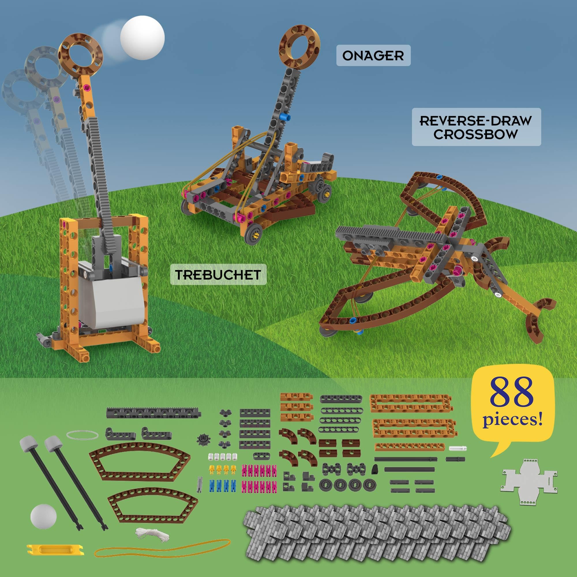 Thames & Kosmos Catapult Engineering STEM Maker Kit - Build 6 Models, Ages 8+ 6