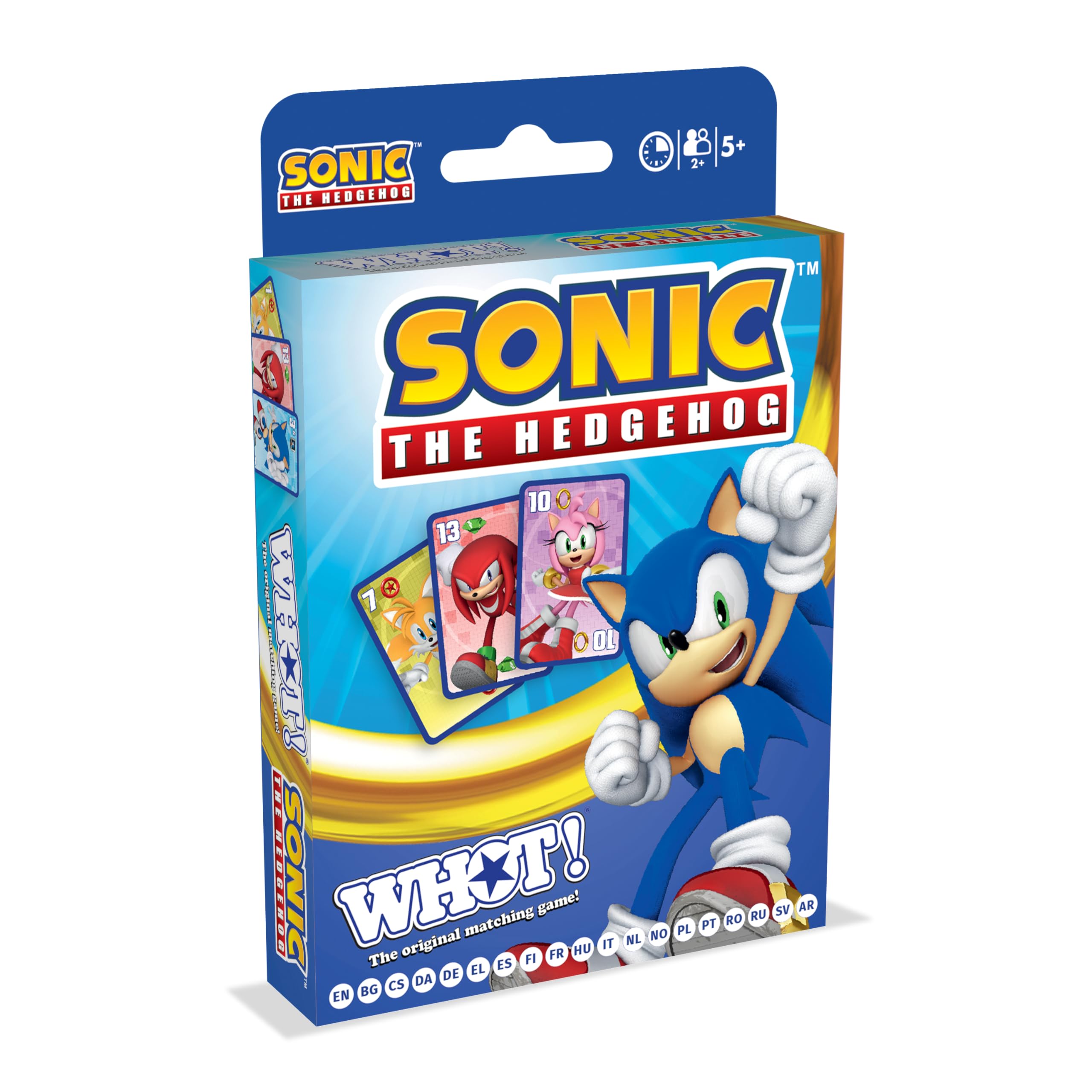 Waddingtons Number 1 Sonic the Hedgehog WHOT! Travel Card Game | Ages 5+