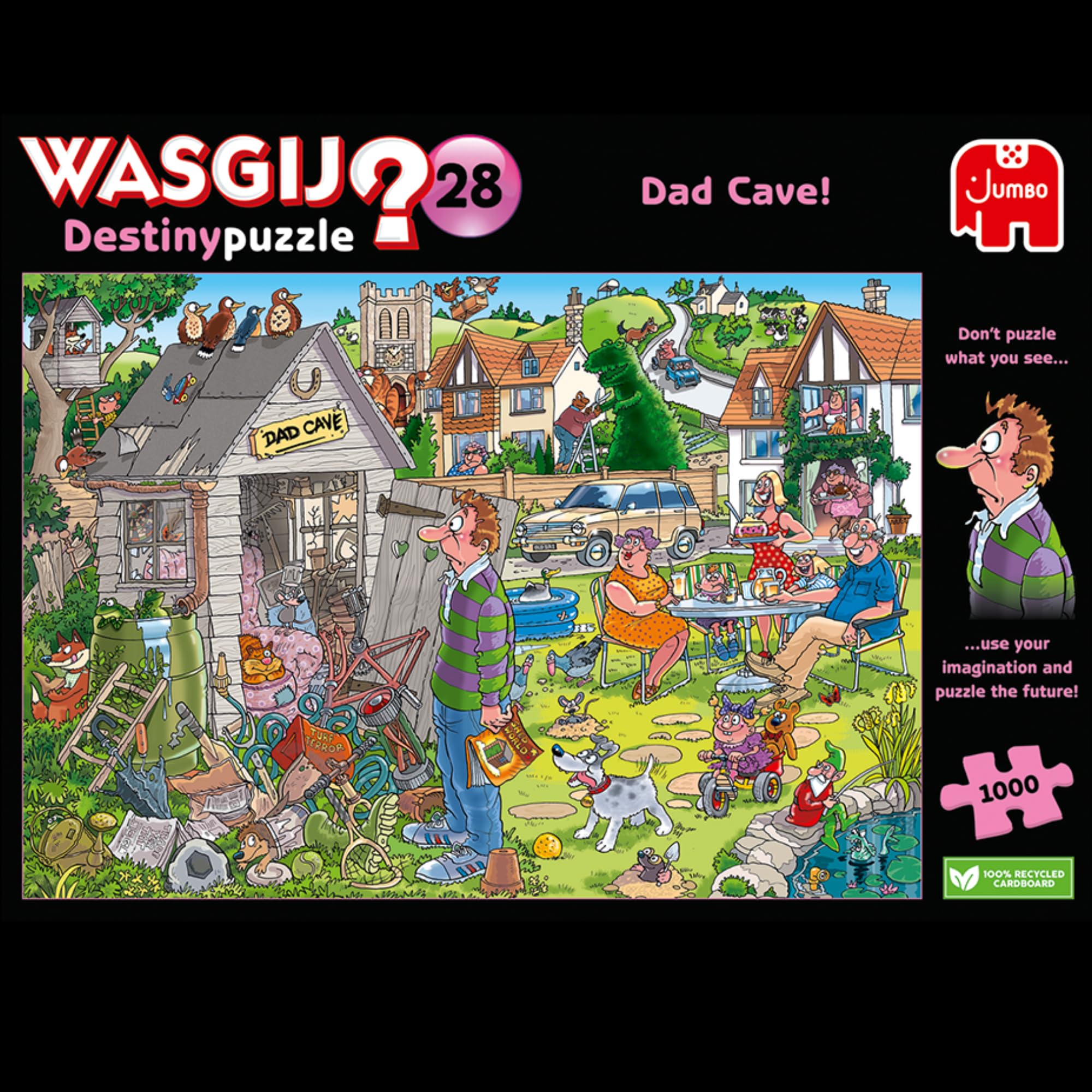 Wasgij Destiny 28: Dad Cave - 1000 Piece Puzzle for Adults 4
