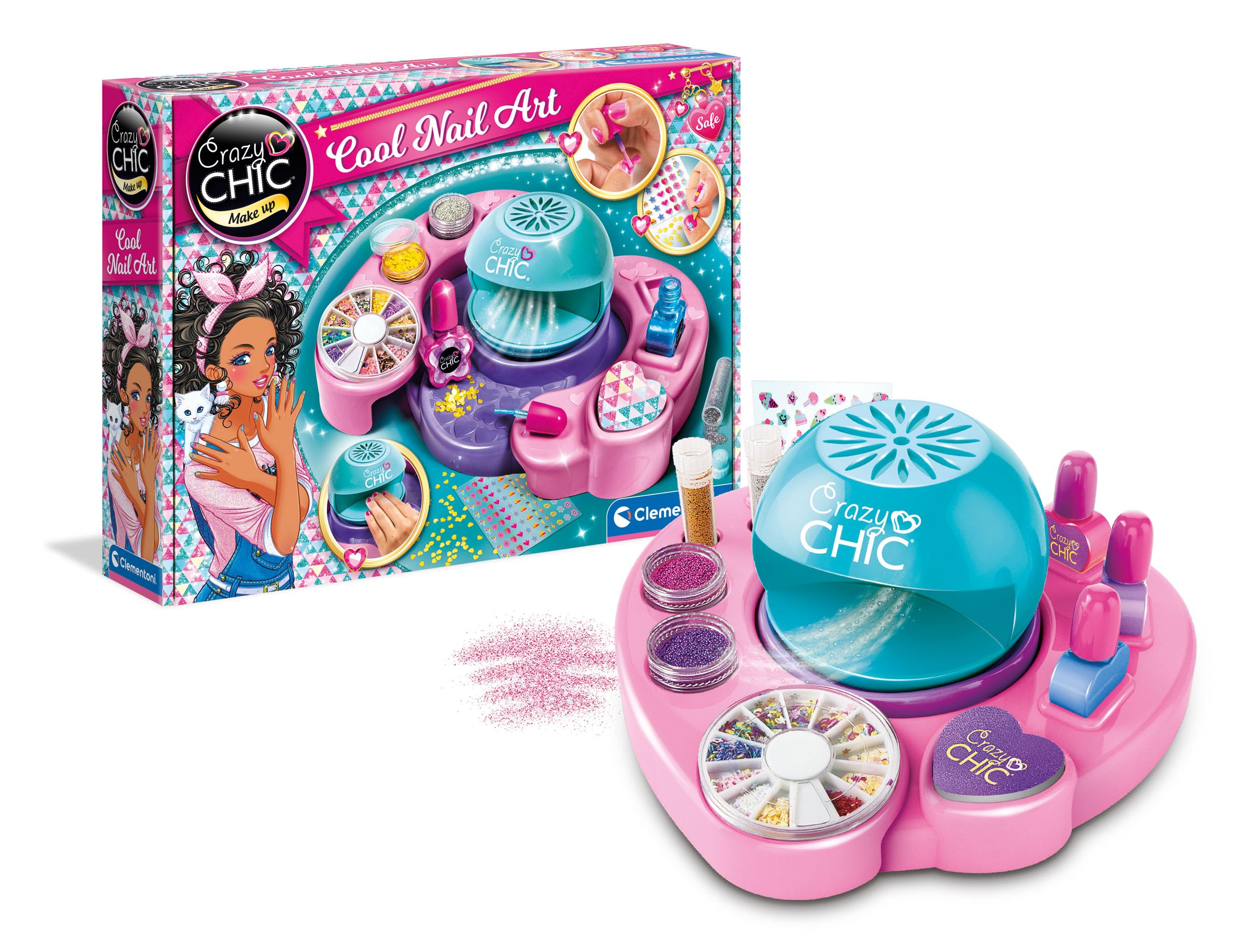 Clementoni Crazy Chic Cool Nail Art Set for Kids 16