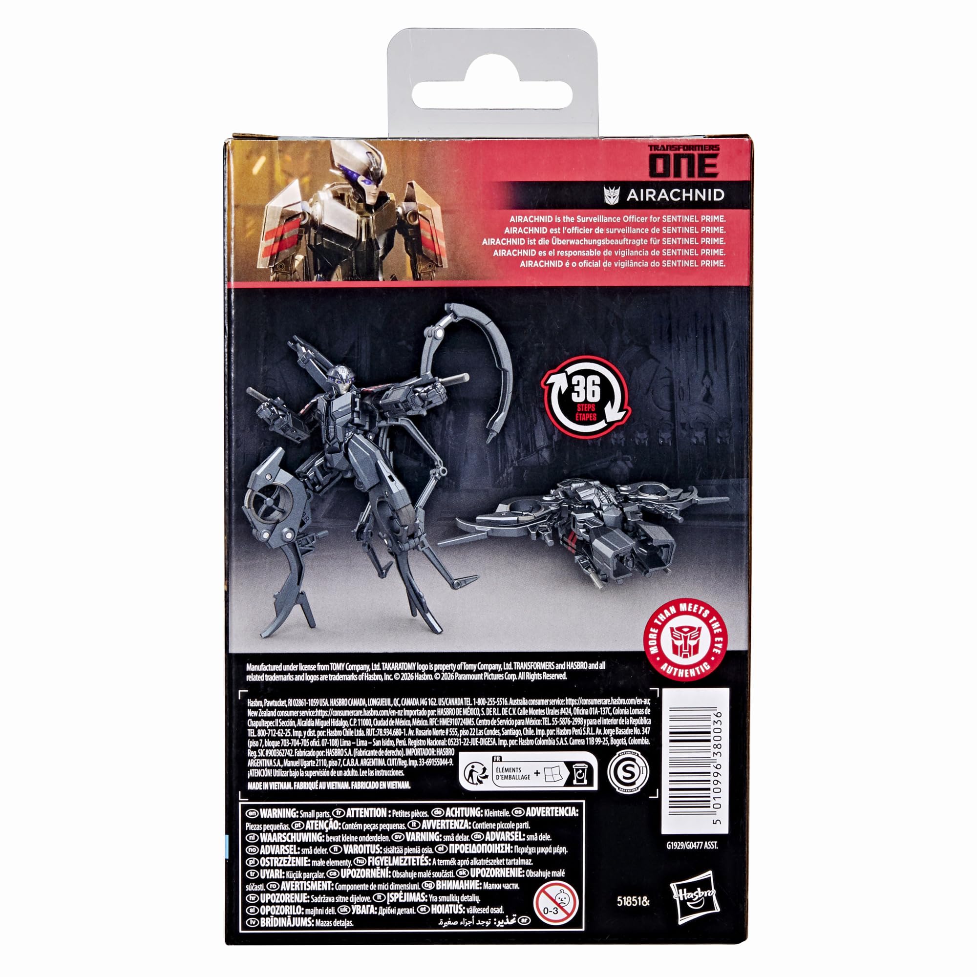 Transformers One Studio Series Deluxe Class Airachnid Action Figure | 11cm (4.5in) | 36 Steps 5