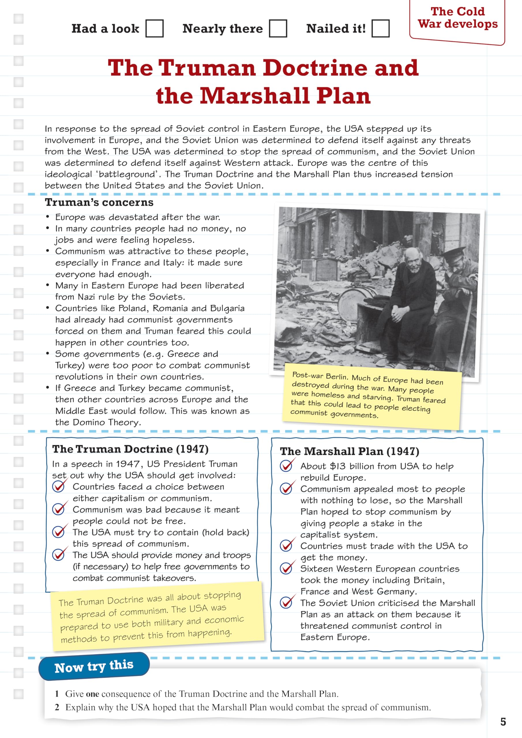 PEARSON EDUCATION REVISE Edexcel GCSE (9-1) History Superpower Relations & Cold War Revision Guide + Workbook | 2021/2022 Exams 7