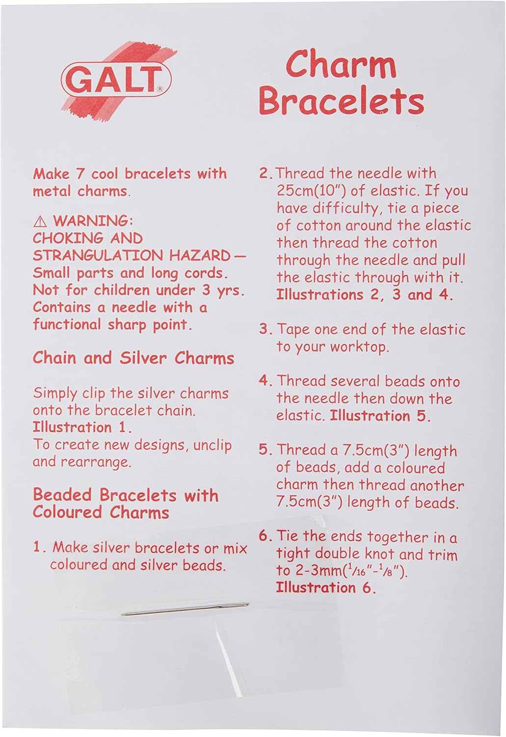 Galt Creative Cases Charm Bracelets Kids Craft Kit - Multi 5