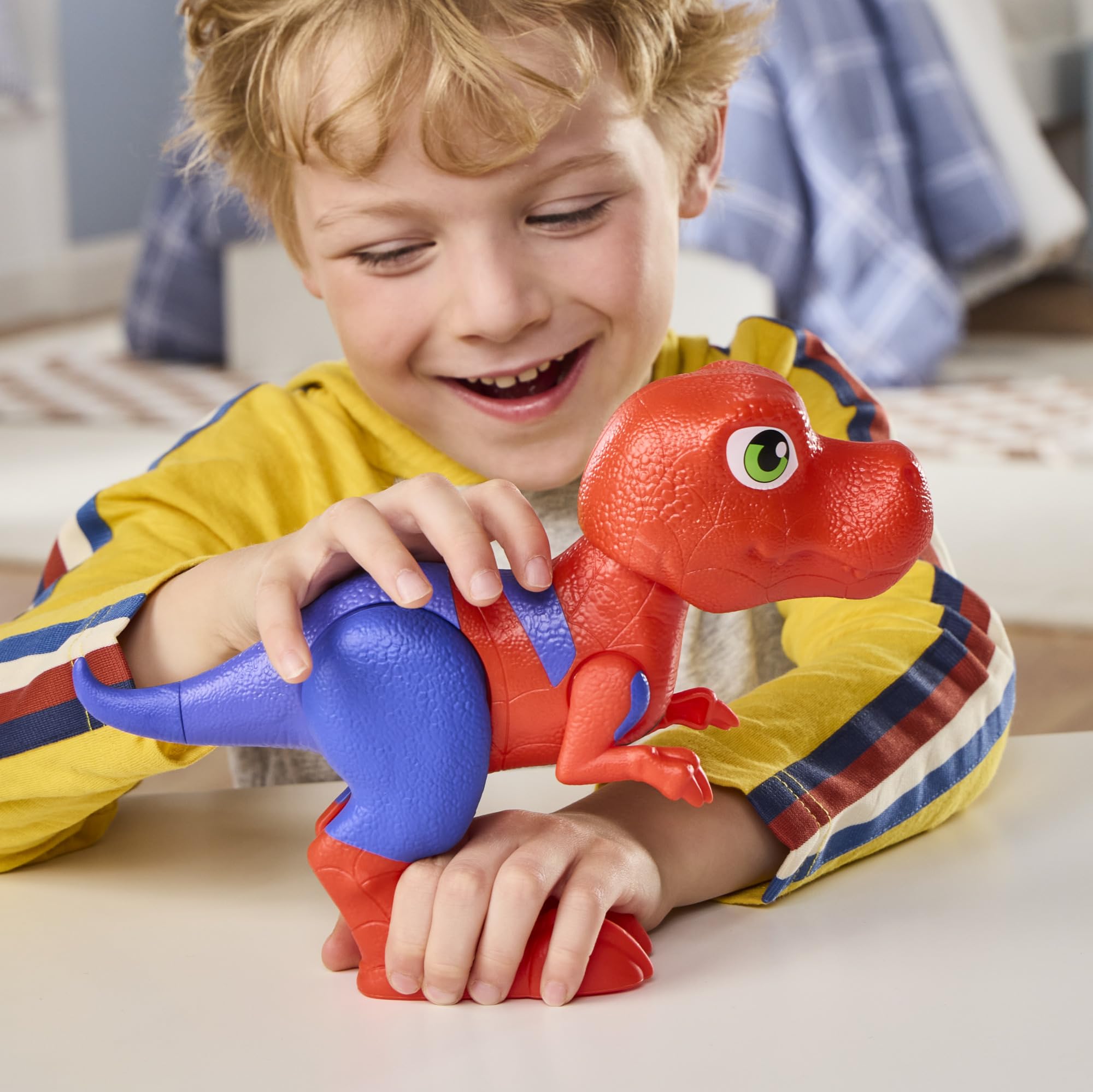 Marvel Press Spidey and His Amazing Friends Spidey-Rex Supersized Action Figure | 9-Inch Poseable 6